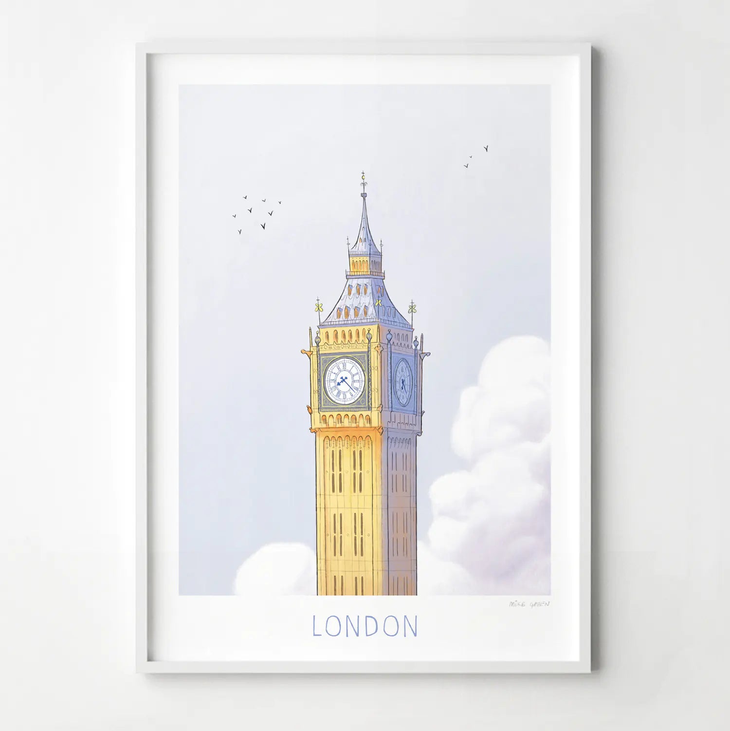Mike Green A4 Print Big Ben London