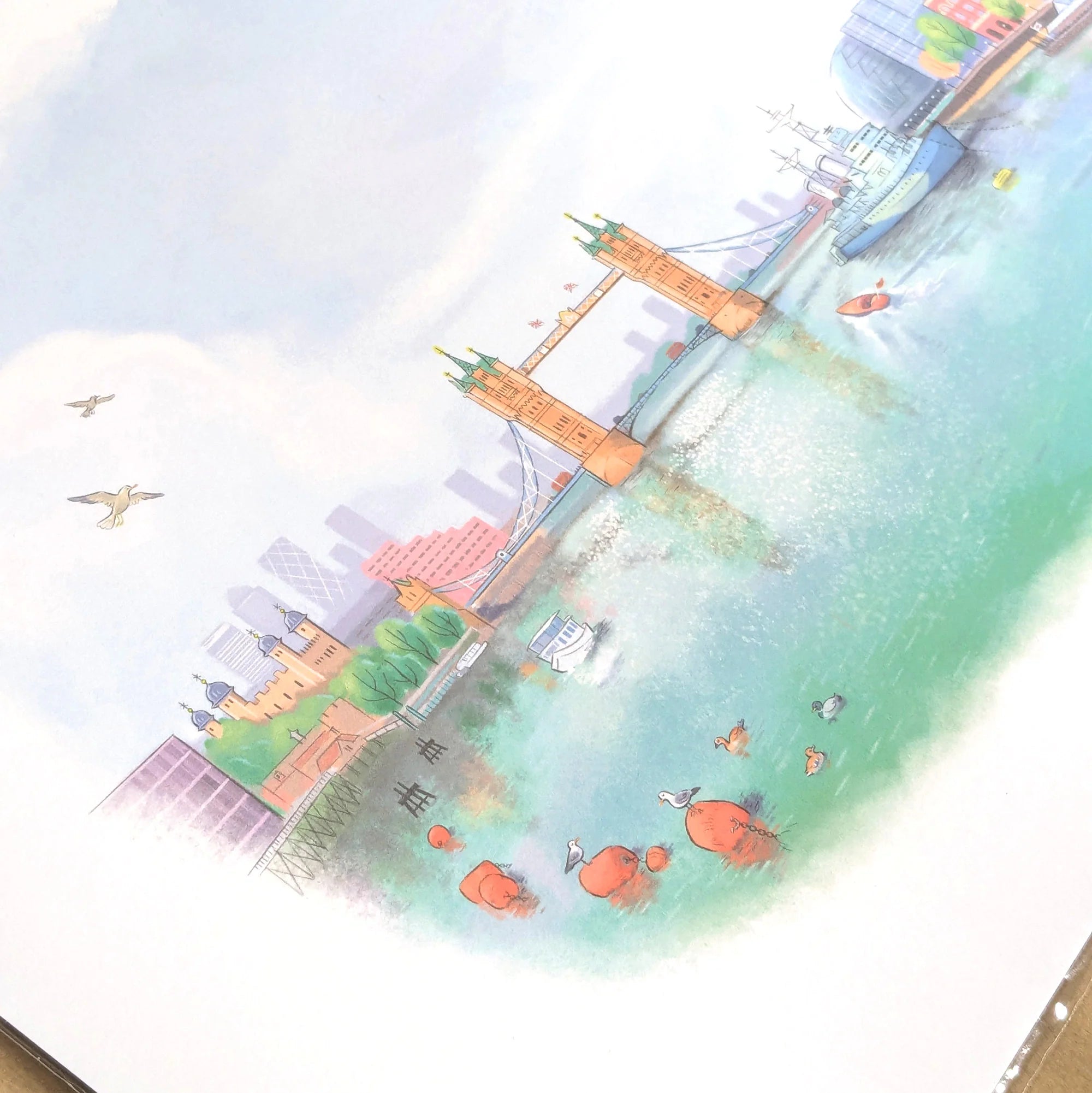 Mike Green View From London Bridge A3 Print