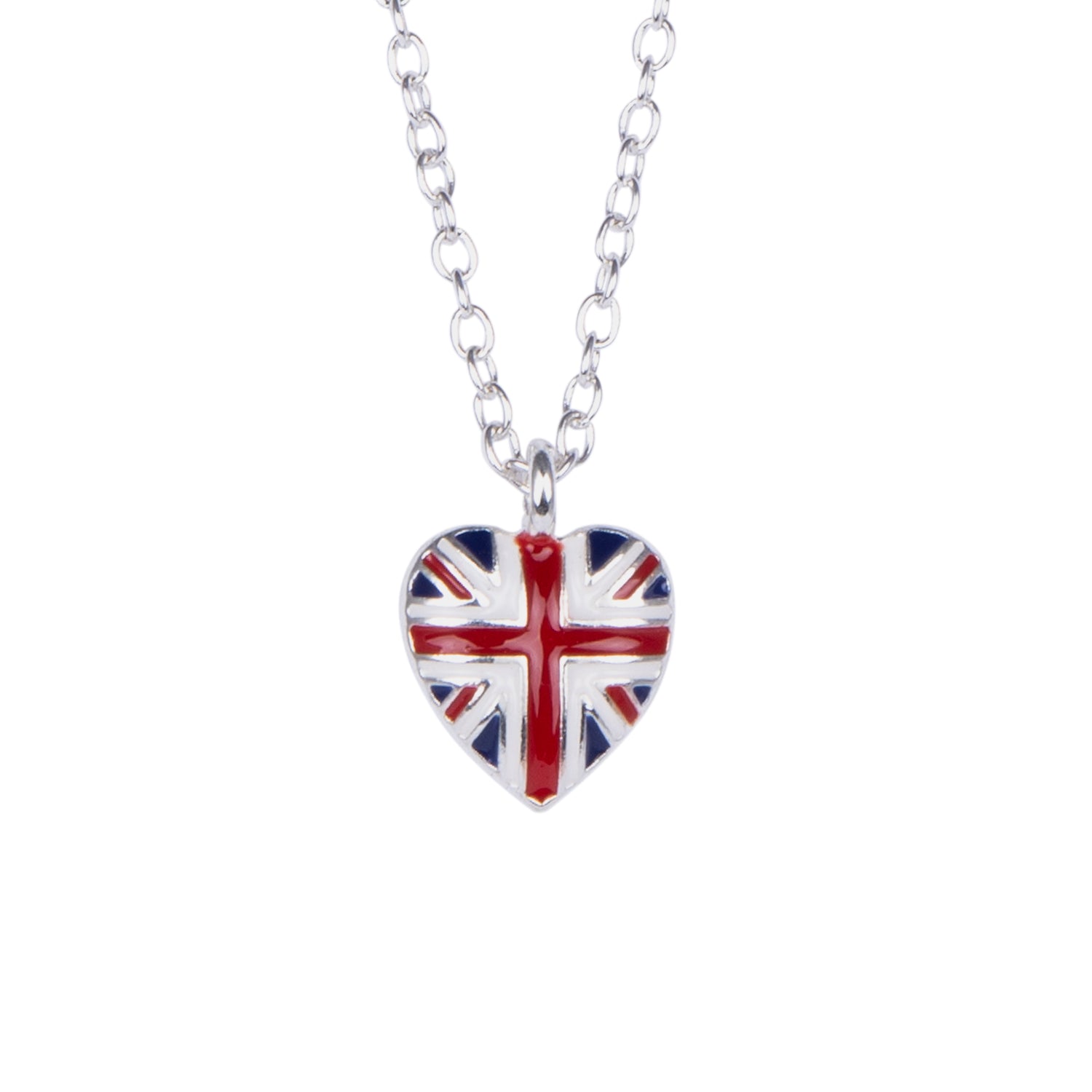 Alexander Thurlow Union Jack Heart Pendant Necklace 1