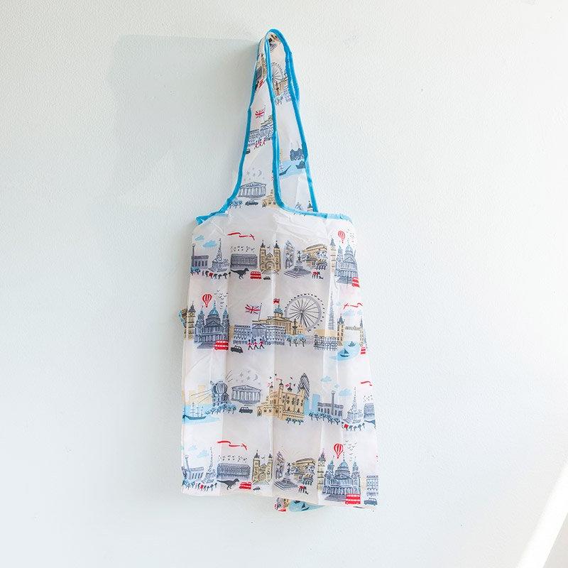 Alice Tait Landscape London Foldaway Bag hanging