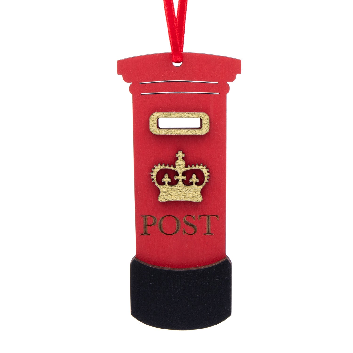 Artcuts Post Box Hanging Wooden Decoration 1