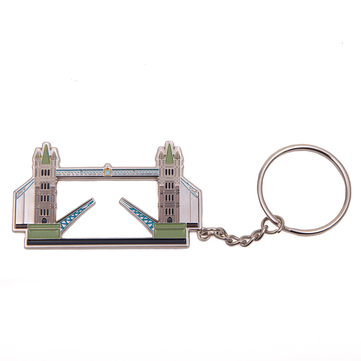 Tower Bridge Metal Coloured Keyring 1