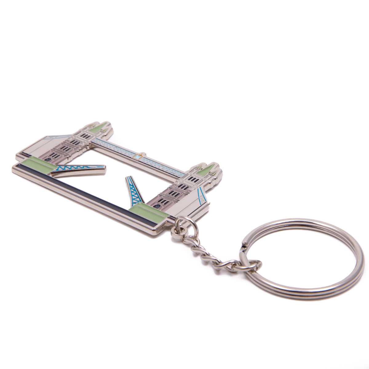 Tower Bridge Metal Coloured Keyring 2