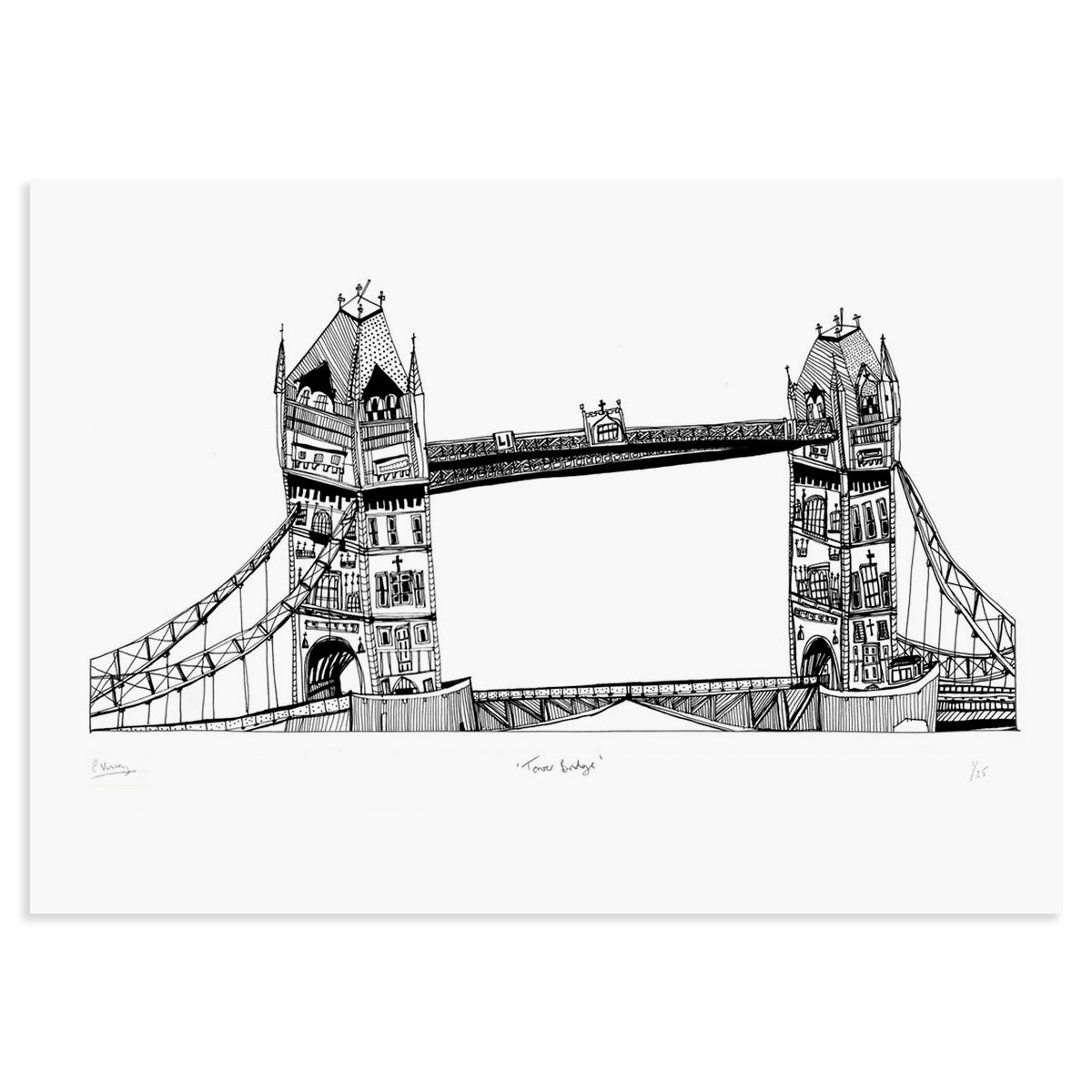 Cecily Vessey A3 Print Tower Bridge