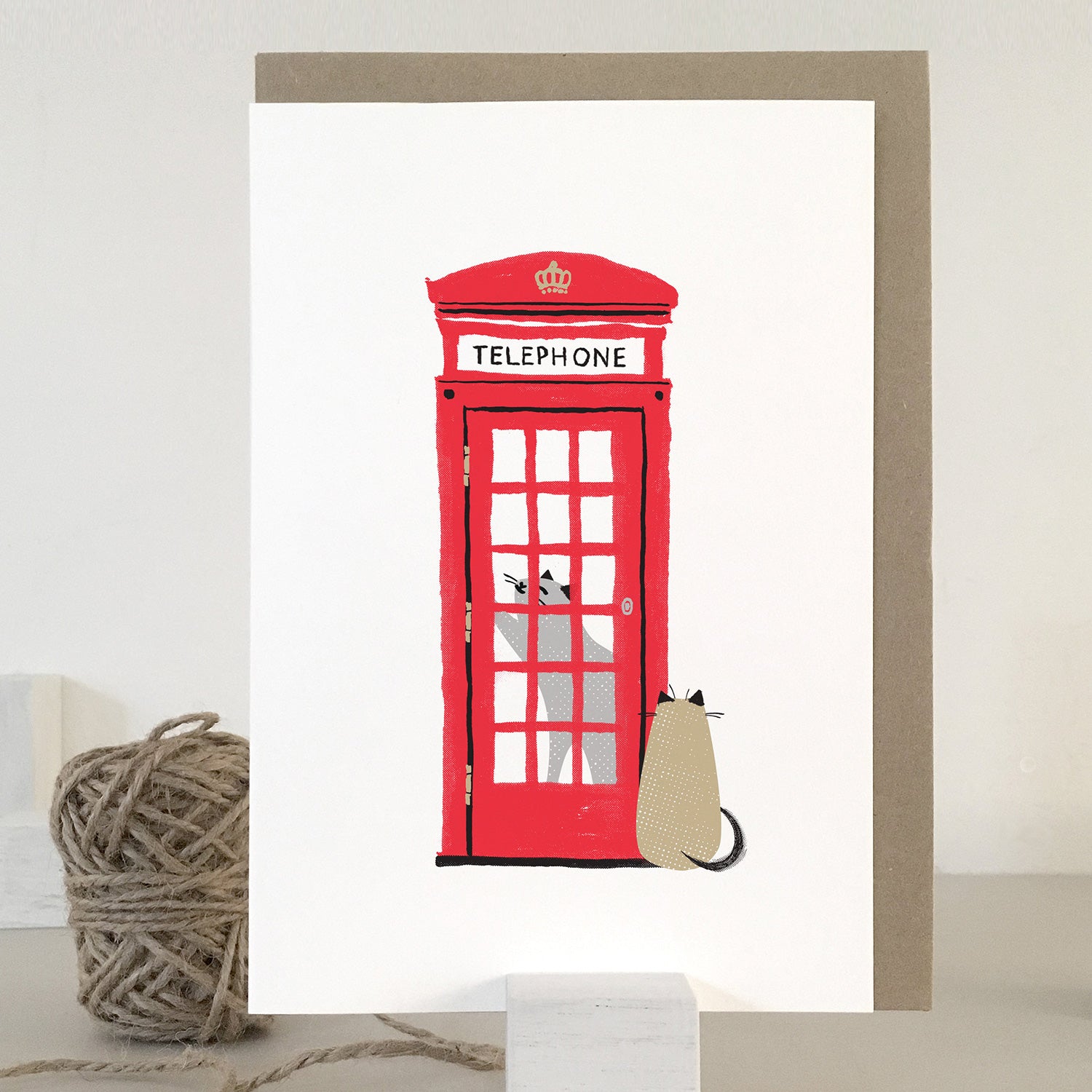 Cool Cats Of London Greeting Cards - Cat Calling