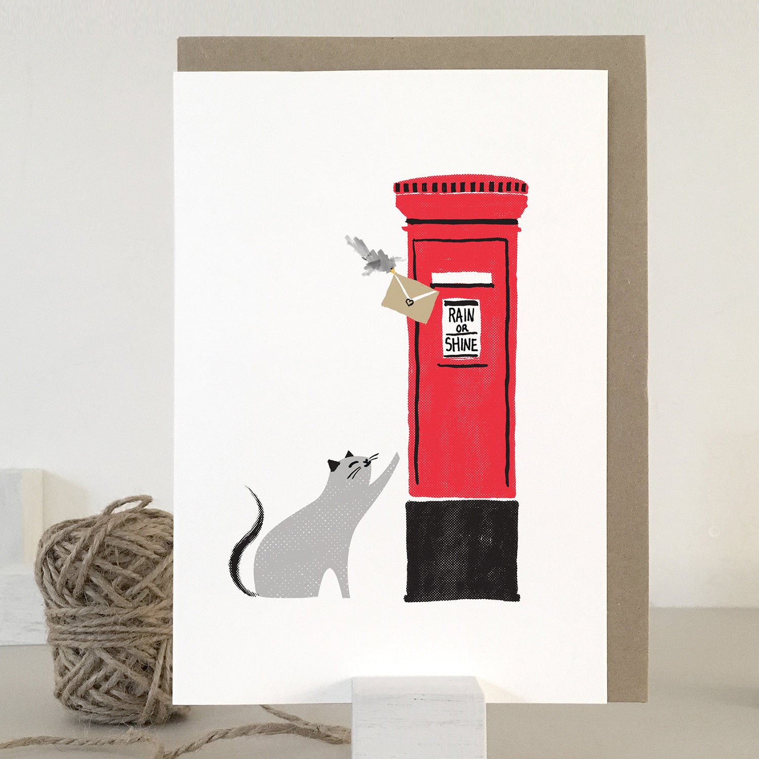 Cool Cats Of London Greeting Cards - Moggy Mail