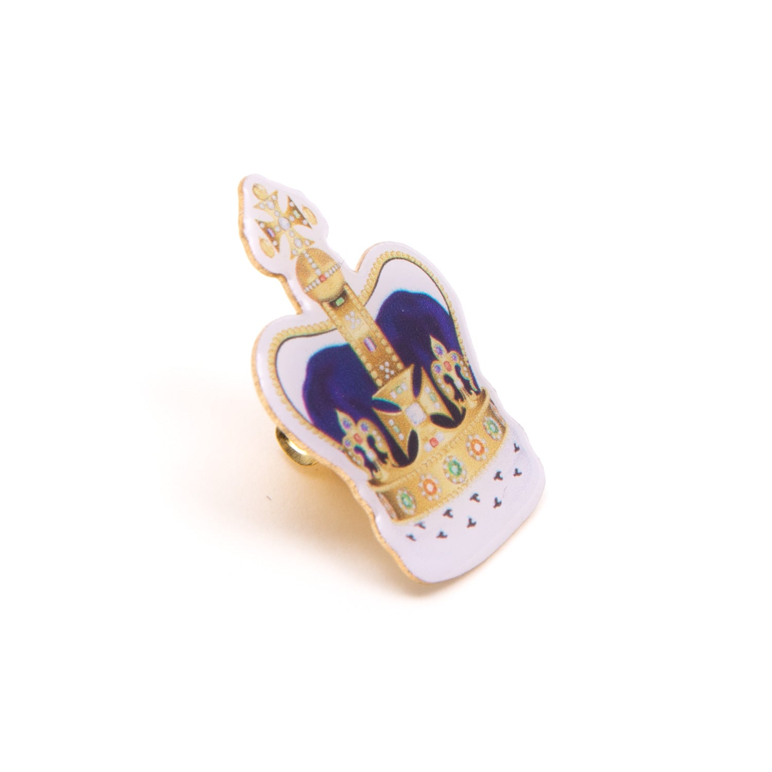 Coronation Crown Pin Badge 2