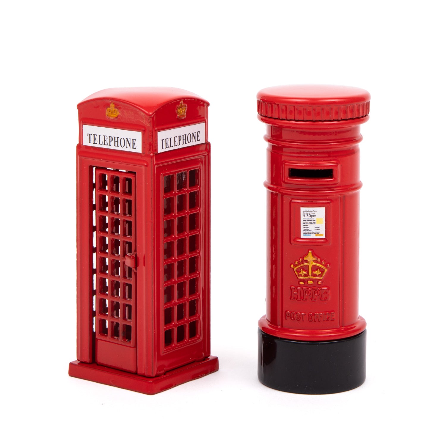 Die Cast Toy Set London Telephone Box and Post Box