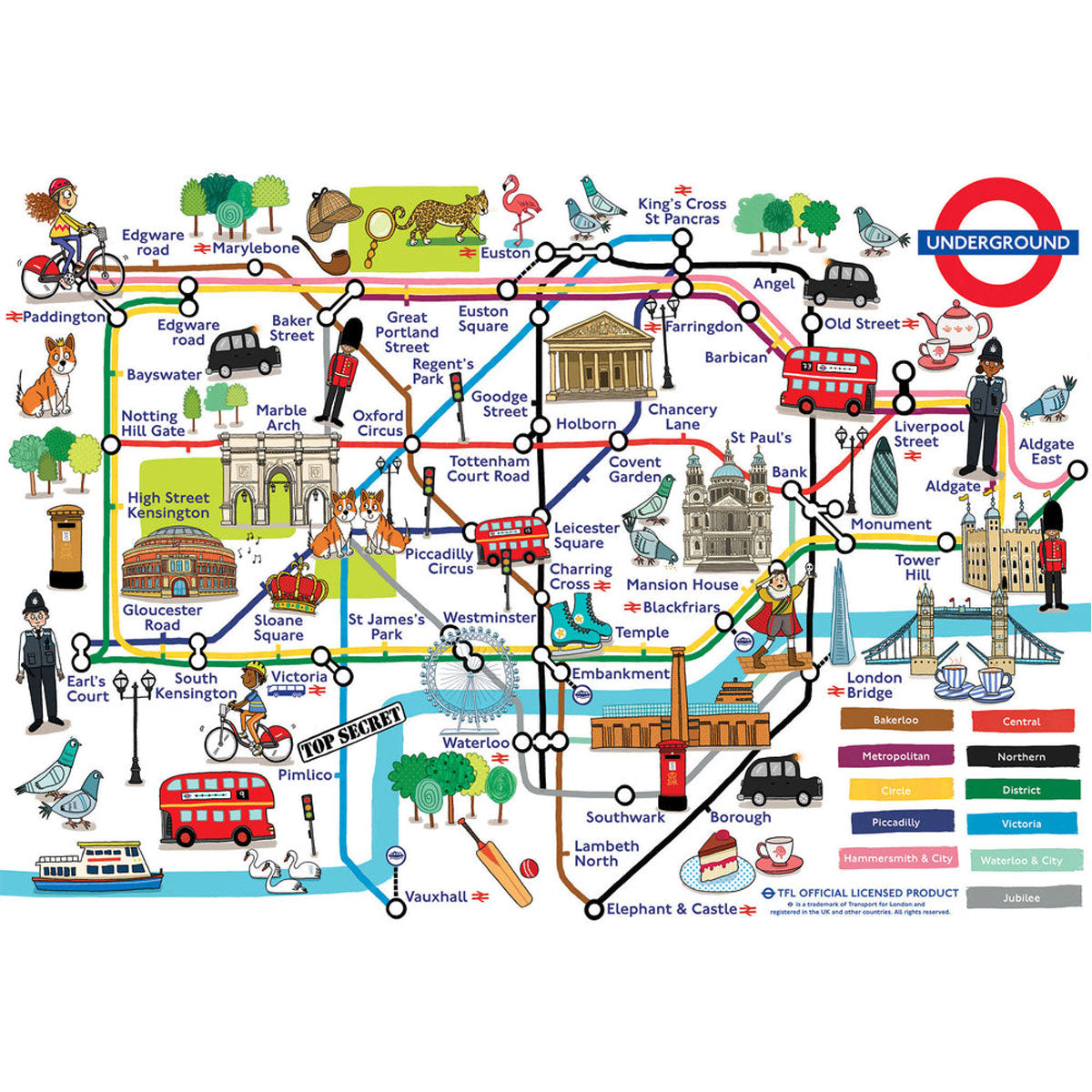 Gibsons Adventures On The London Underground 250 XL Piece Jigsaw Puzzle