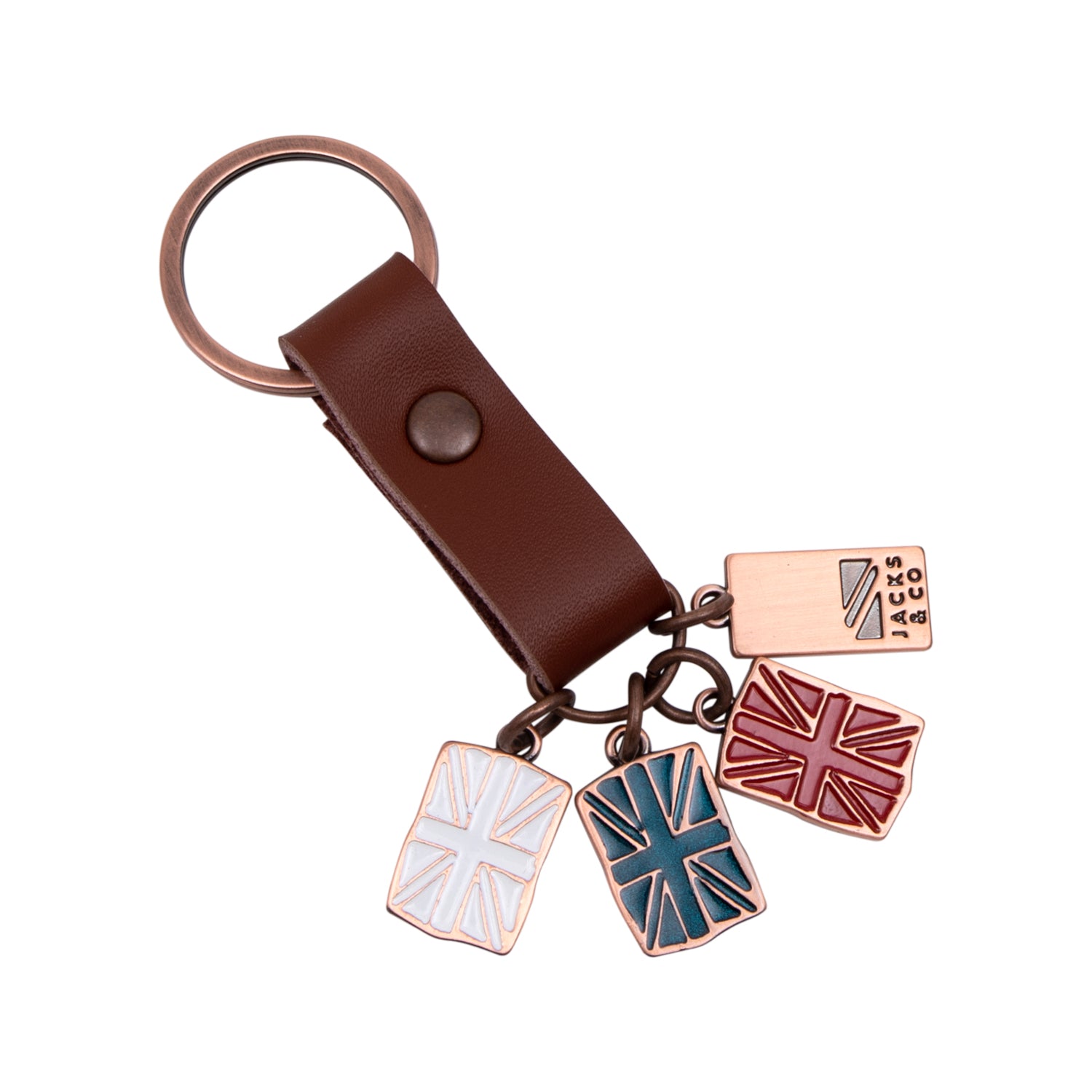 Jacks & Co Union Jack Multi-Charms Keyring 1