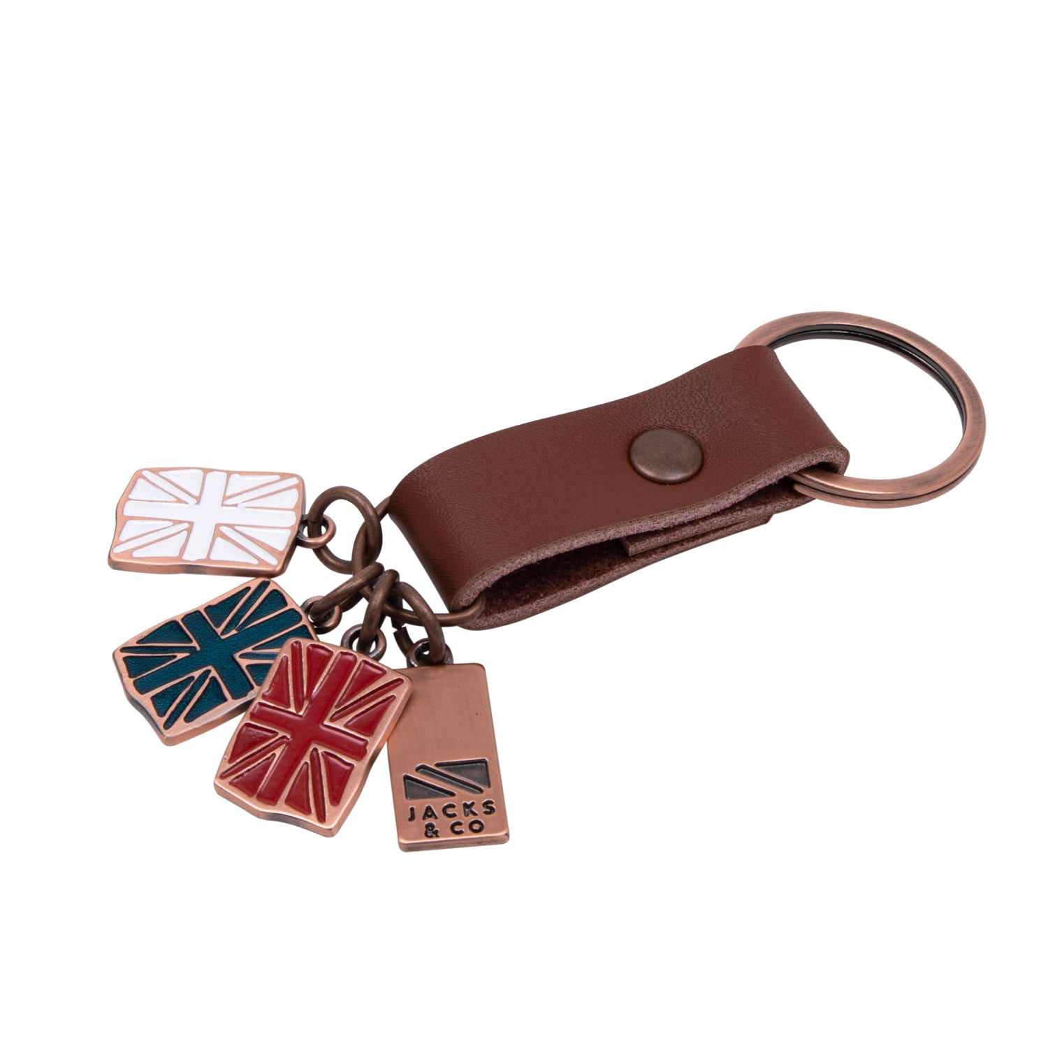 Jacks & Co Union Jack Multi-Charms Keyring 2