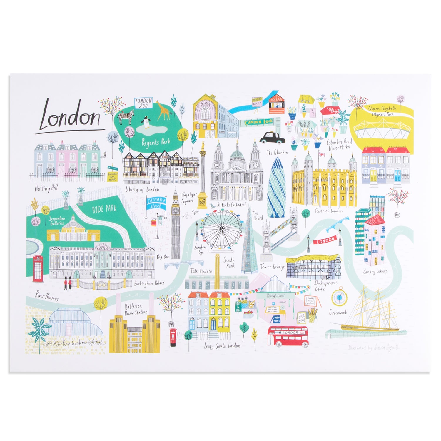 Jessica Hogarth London A3 Print