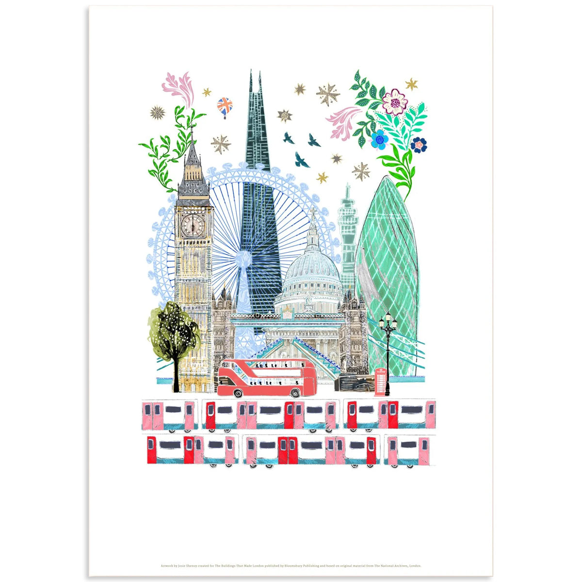 Josie Shenoy London Skyline A4 Print 1