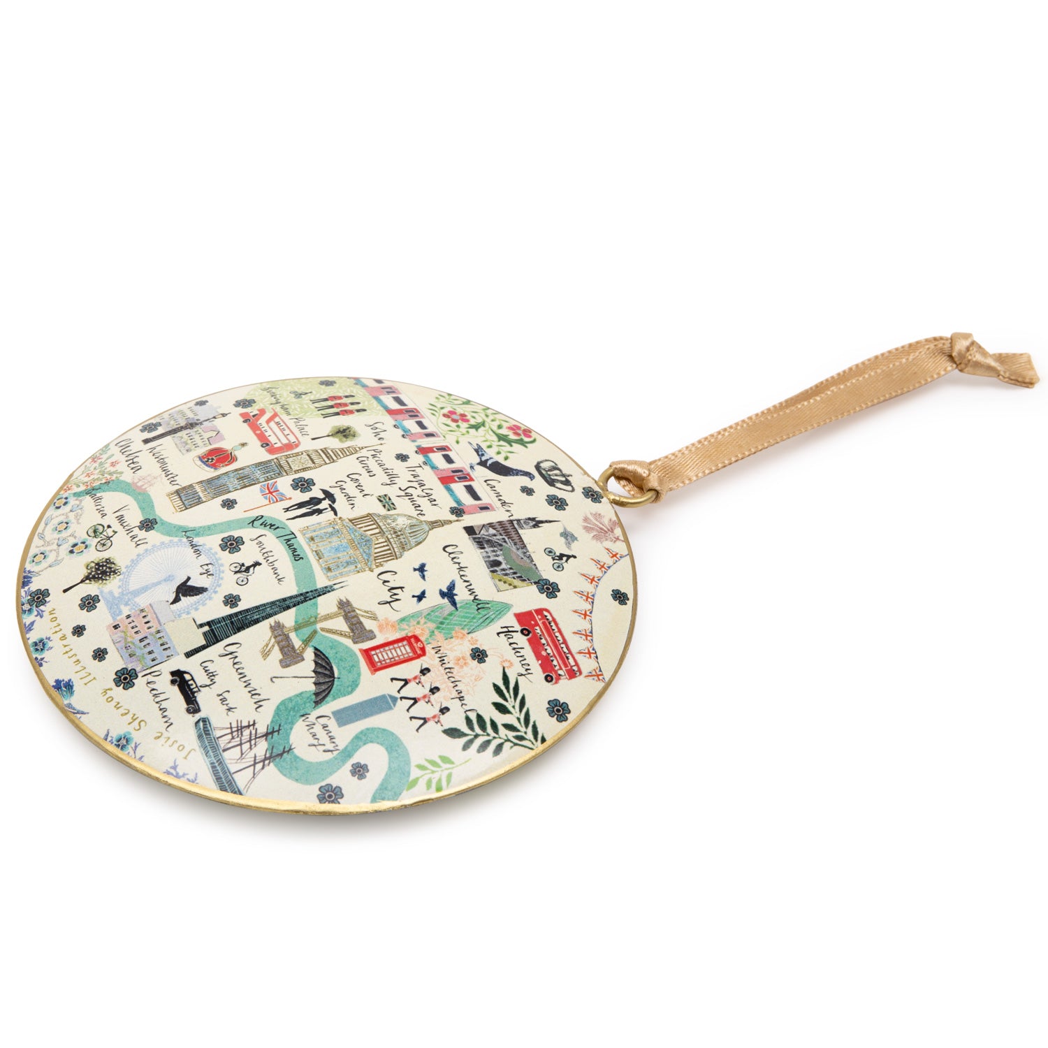 Josie Shenoy Map Of London Metal Decoration 2