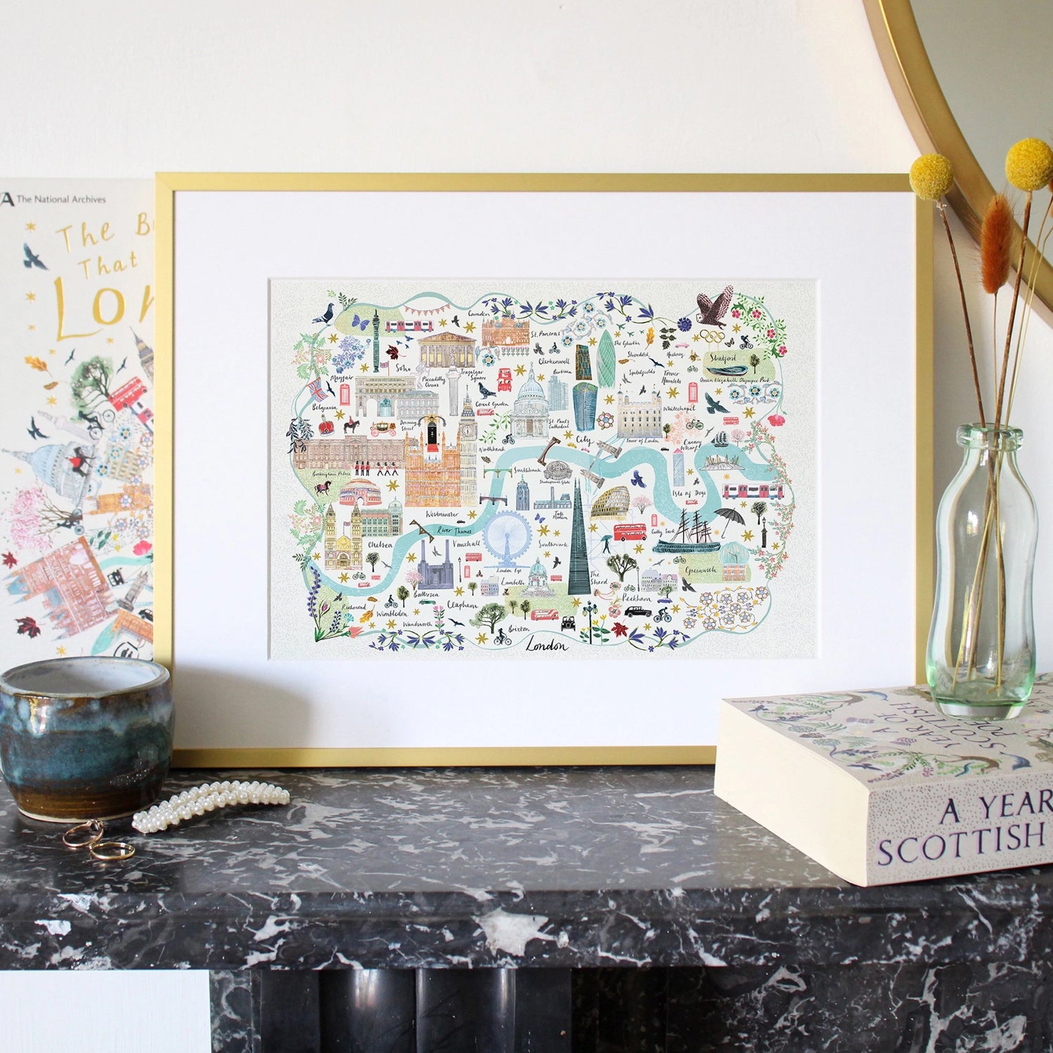 Josie Shenoy Map Of London Print 2