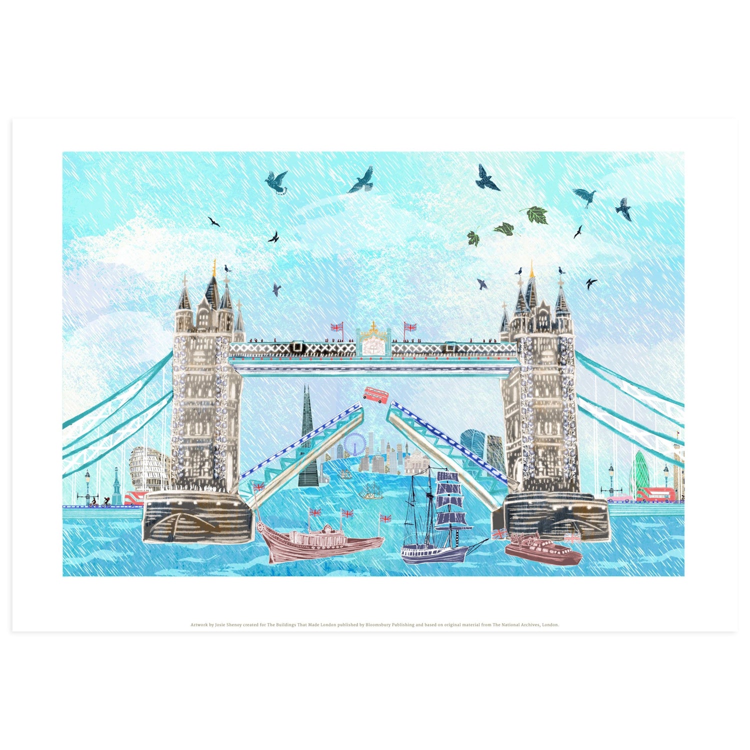 Josie Shenoy Tower Bridge Bus Jump Print 1