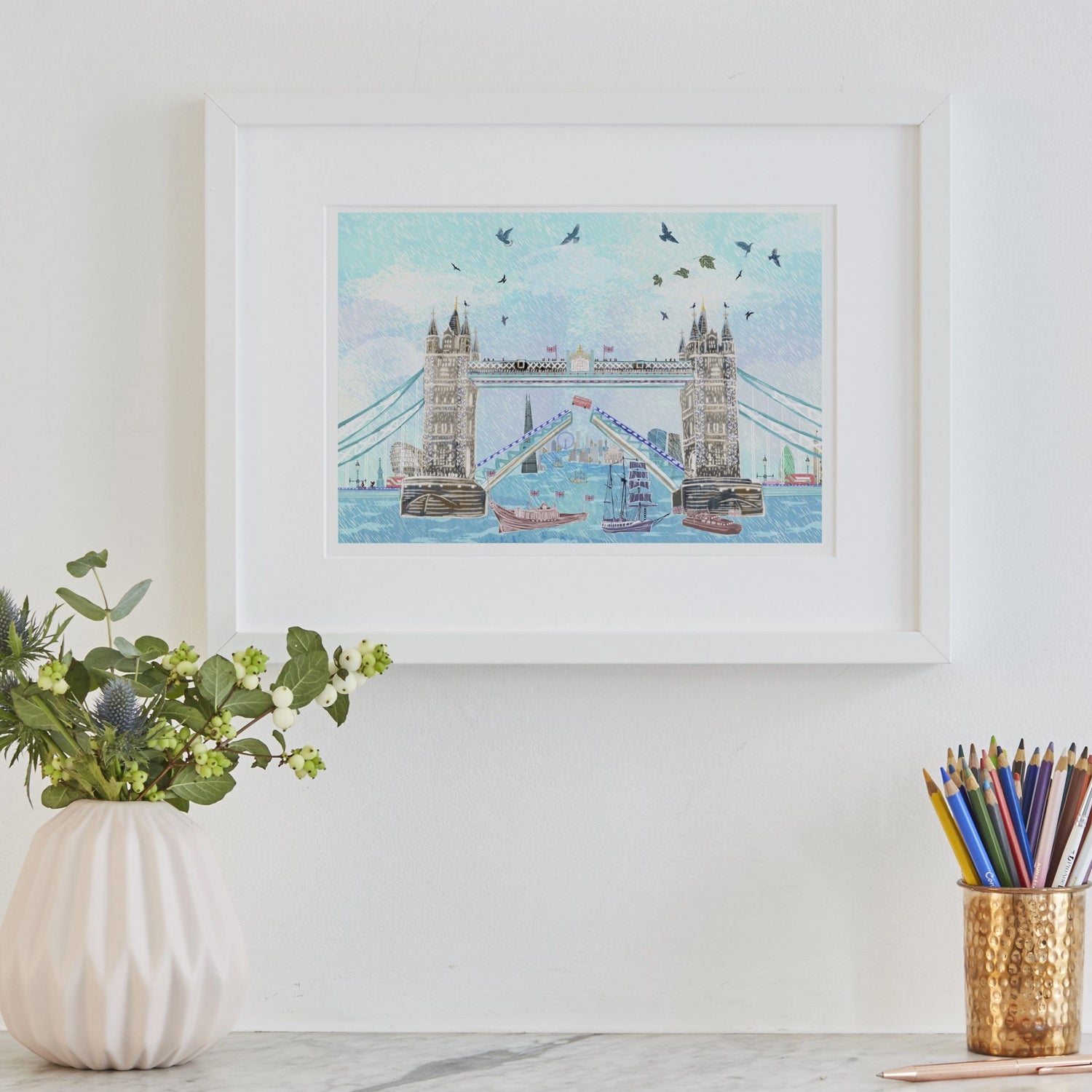 Josie Shenoy Tower Bridge Bus Jump Print 2