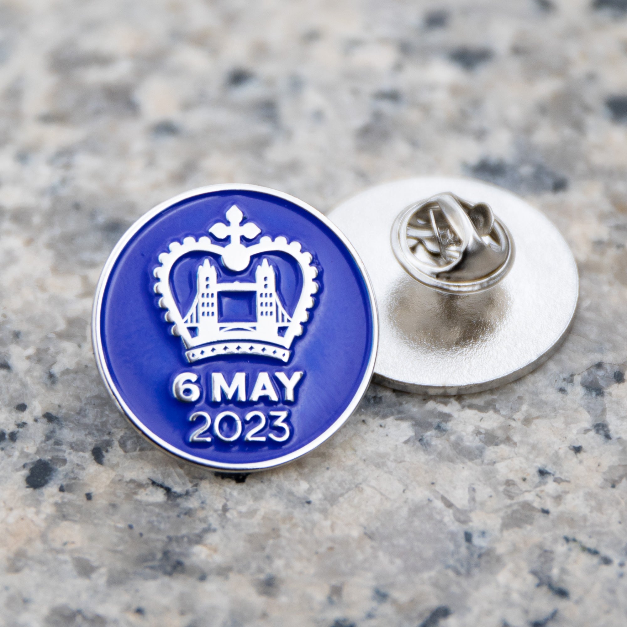 King Charles III Coronation Pin Badge - Tower Bridge Exclusive 0