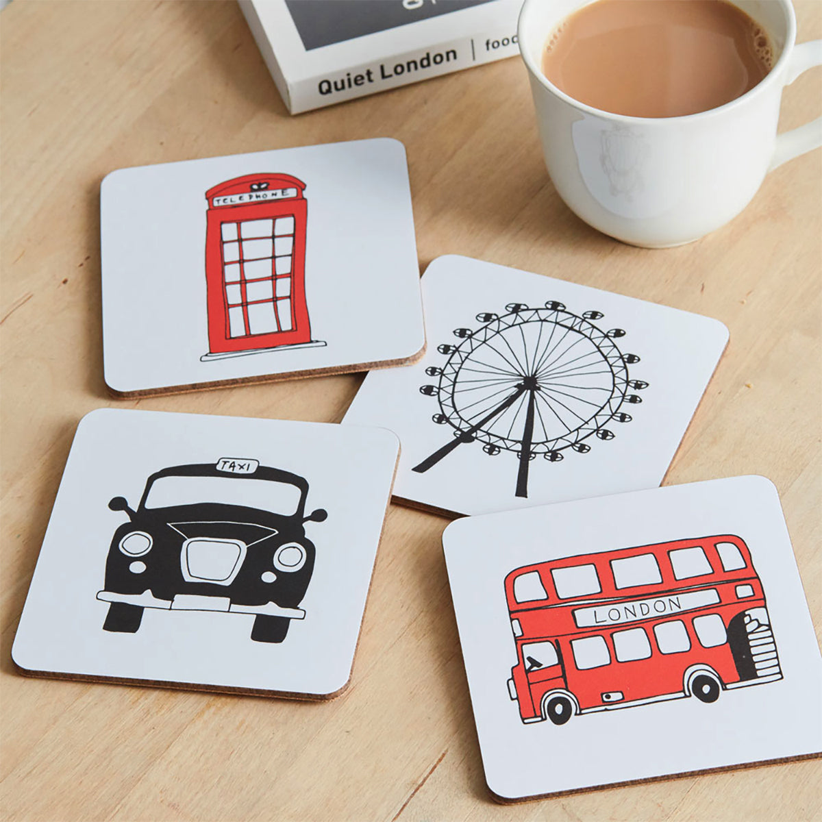 London Skyline Coaster Set by Victoria Eggs lifestyle