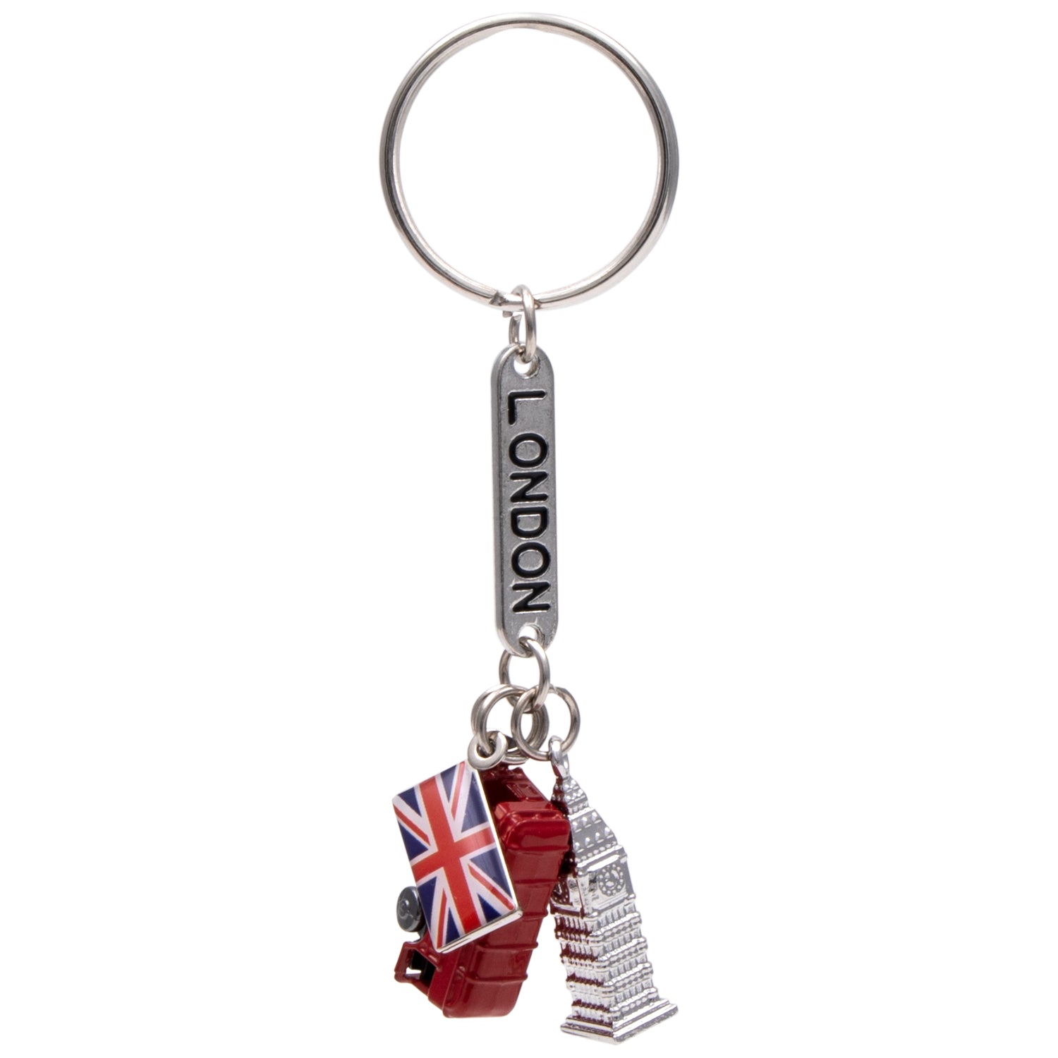 London Charms Keyring - Bus, Big Ben and Union Jack 2