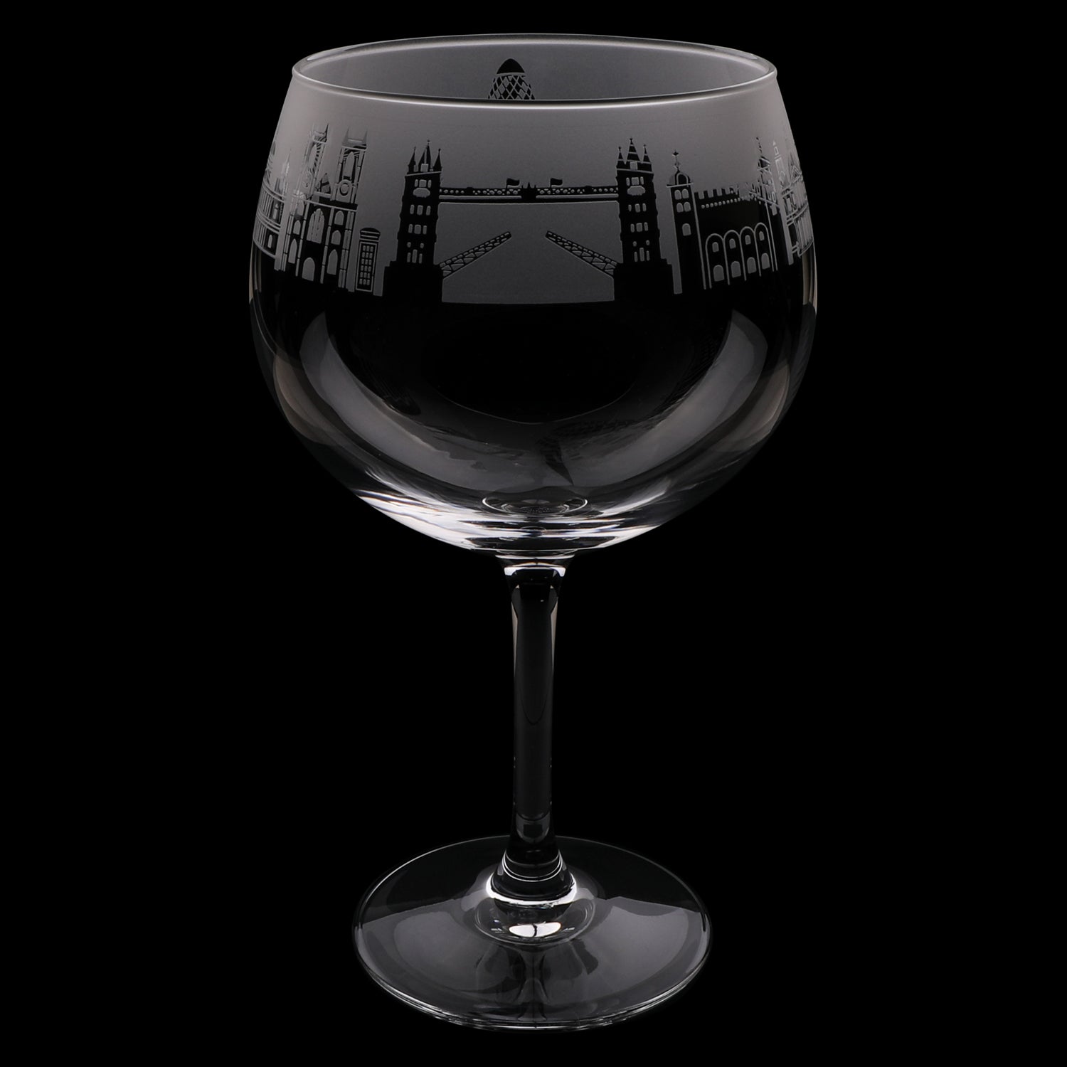 London Gin Balloon Glass - Black 1