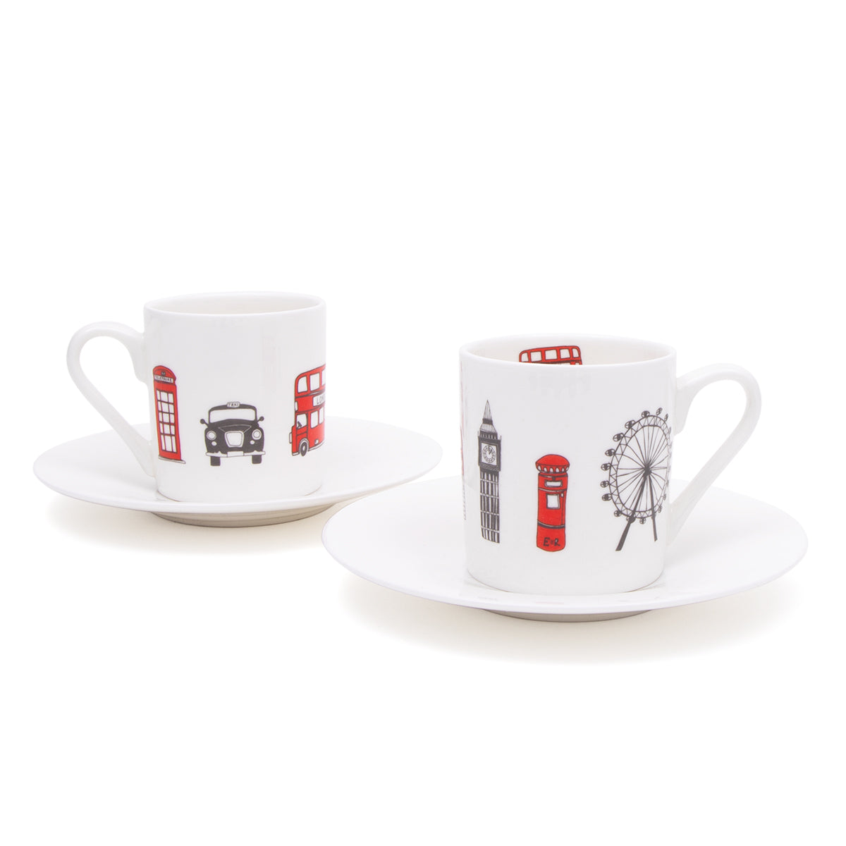 London Skyline Espresso Cups Set by Victoria Eggs
