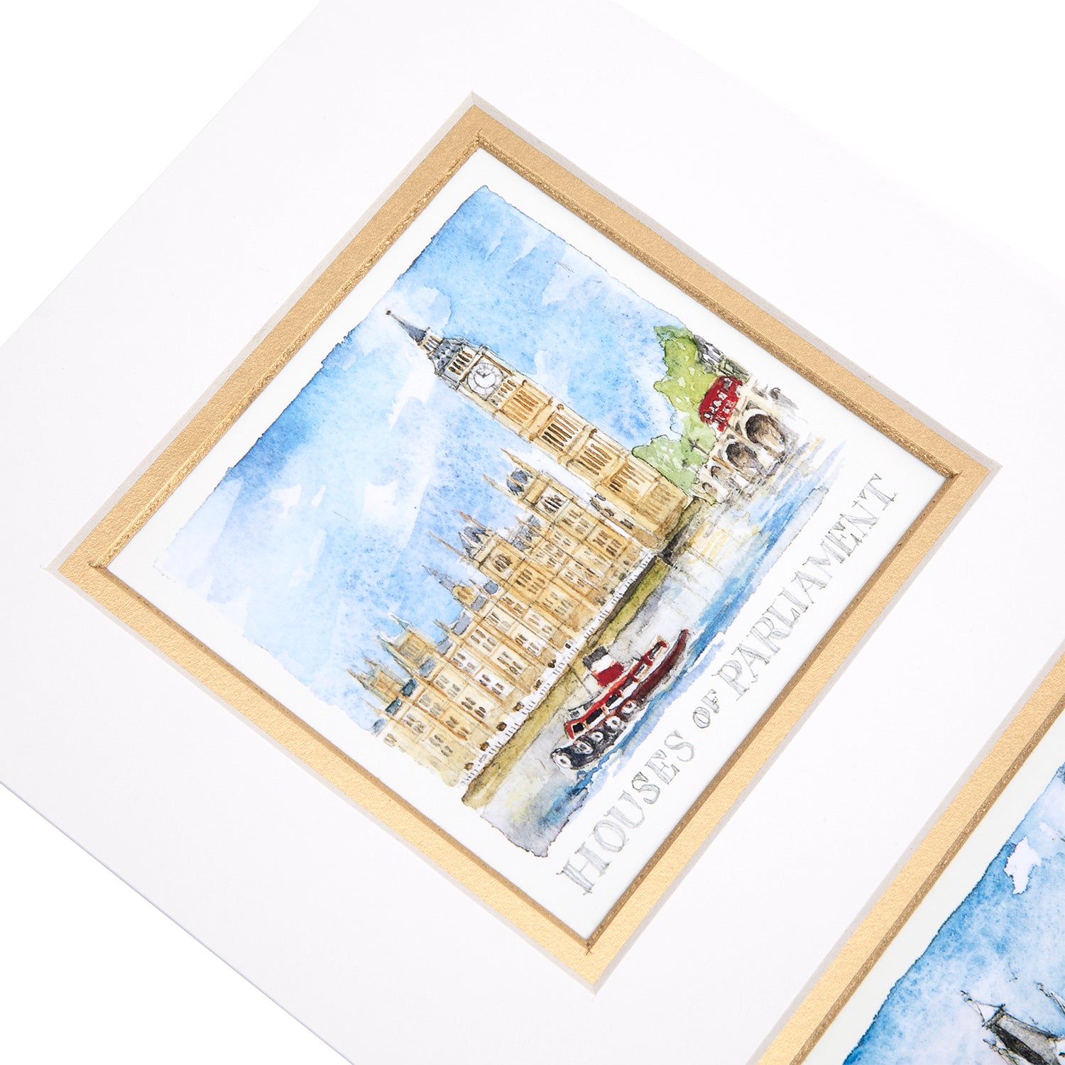 London Triple Print Mounted 3