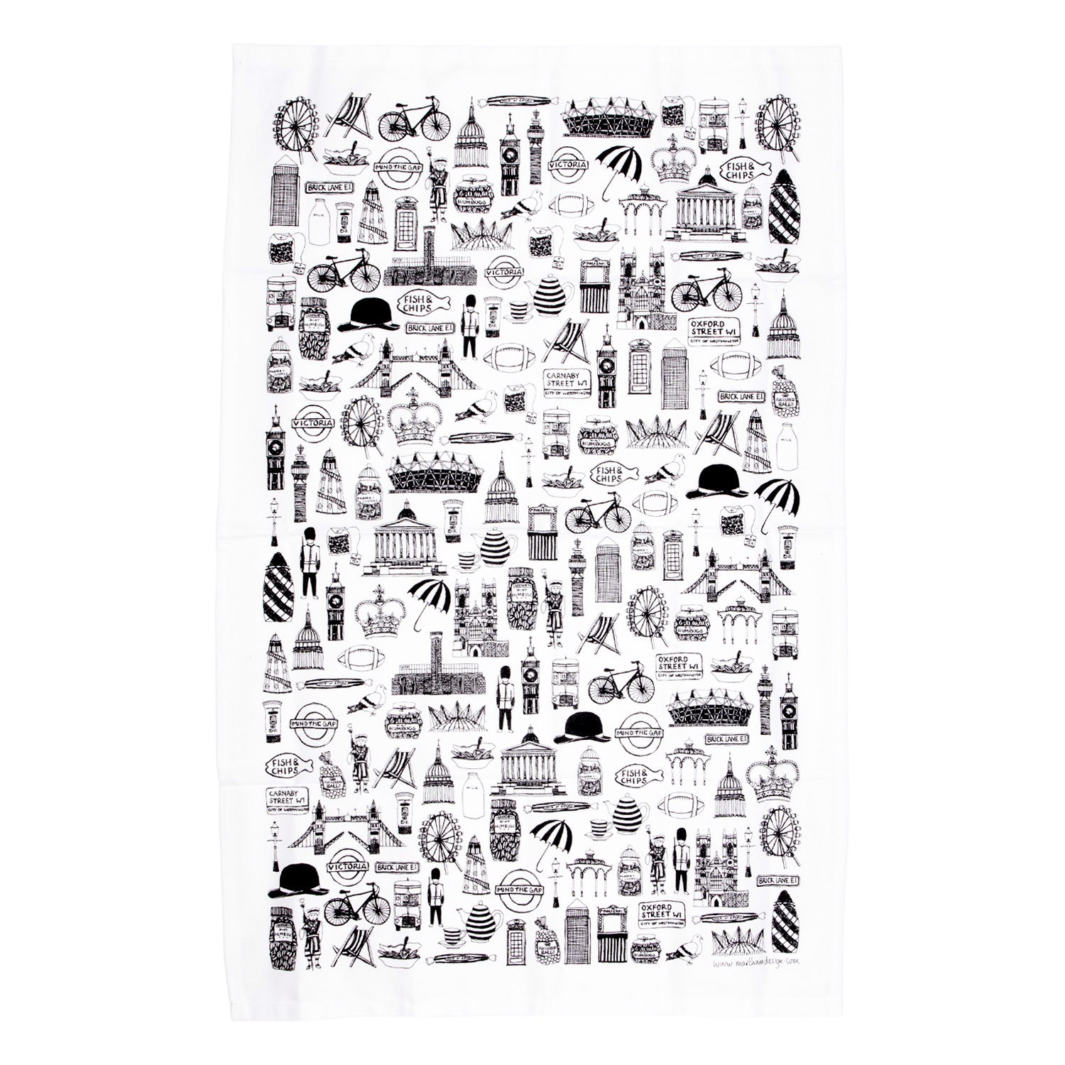 Martha Mitchell British Tea Towel 1