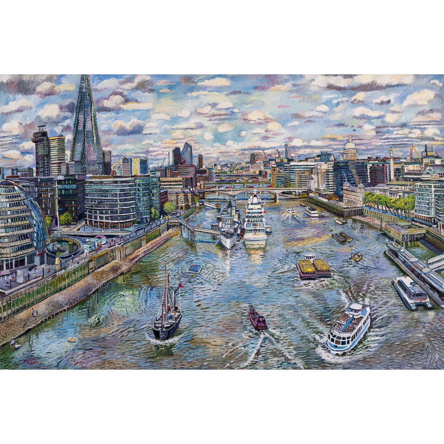 Melissa Scott-Miller A Bridge With A View Print - Tower Bridge Exclusive 1