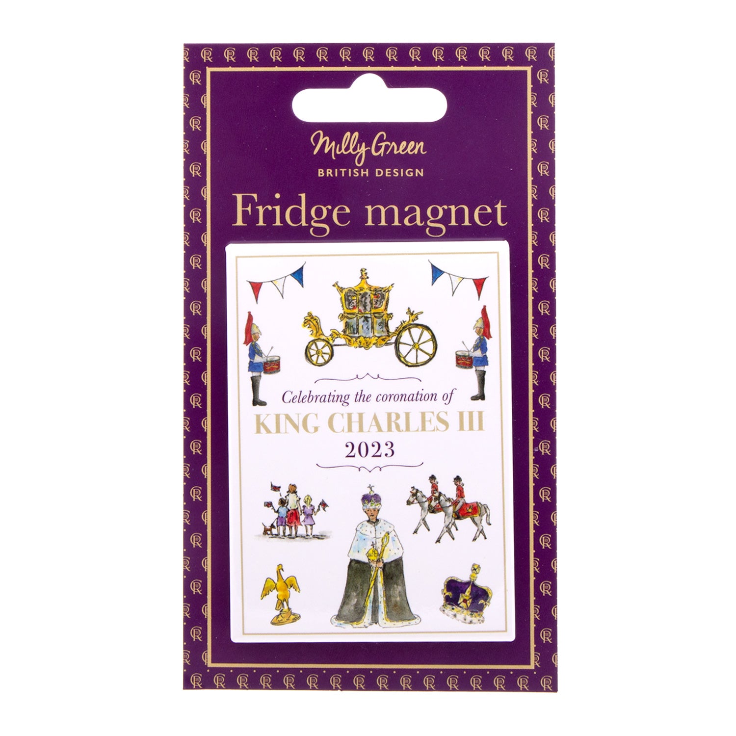 The Coronation Fridge Magnet by Milly Green