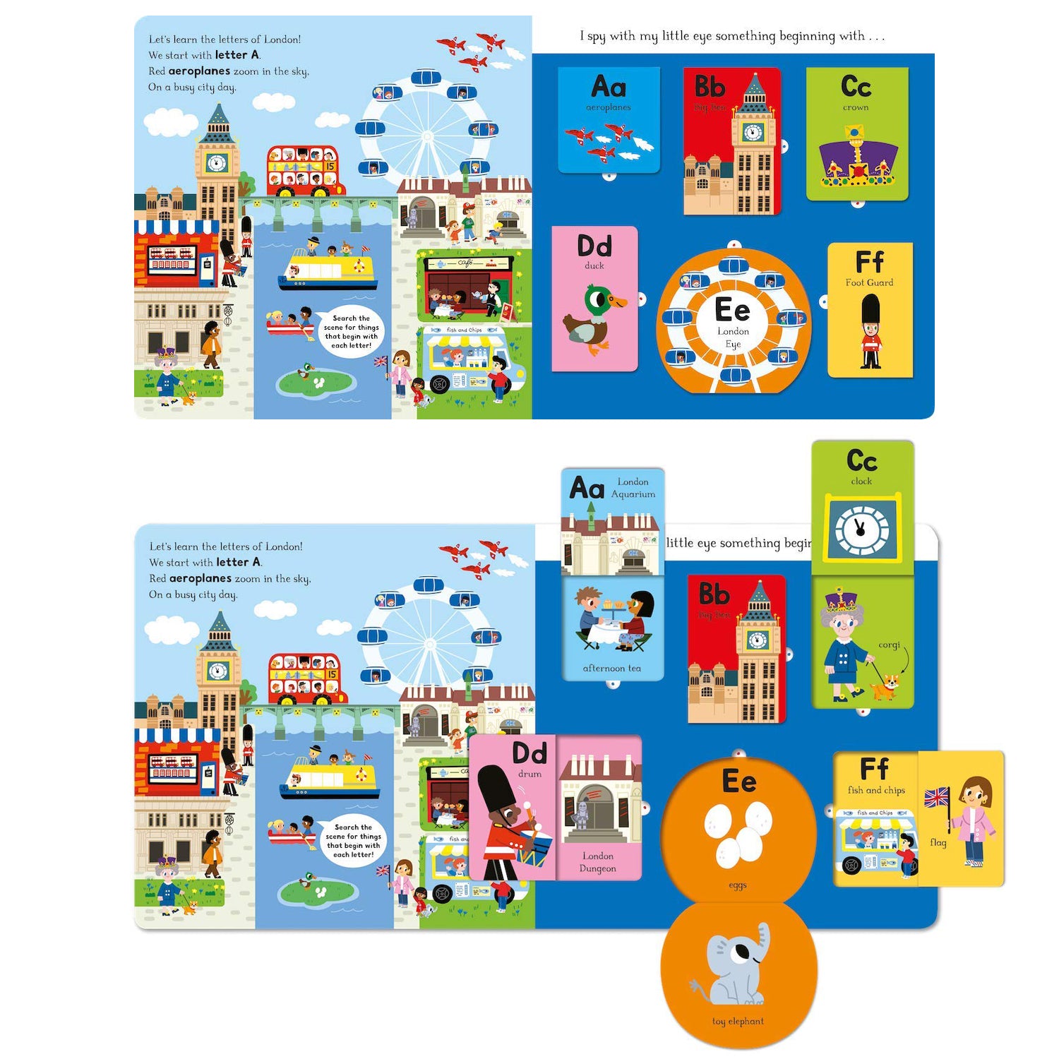 My First London Alphabet by Marion Billet - I-Spy Flap Book