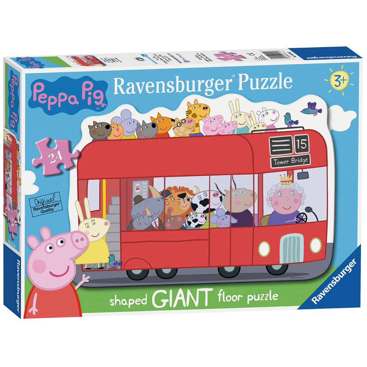 Peppa Pig Shaped Giant Floor Puzzle box