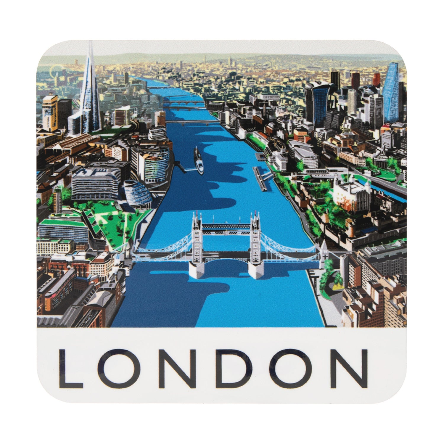 Richard O'Neill Tower Bridge London Cork Coaster 1