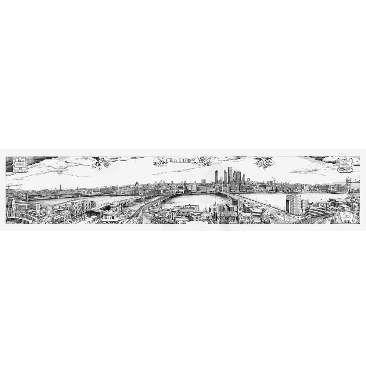 Robin Reynolds London Redrawn Panorama Print 1