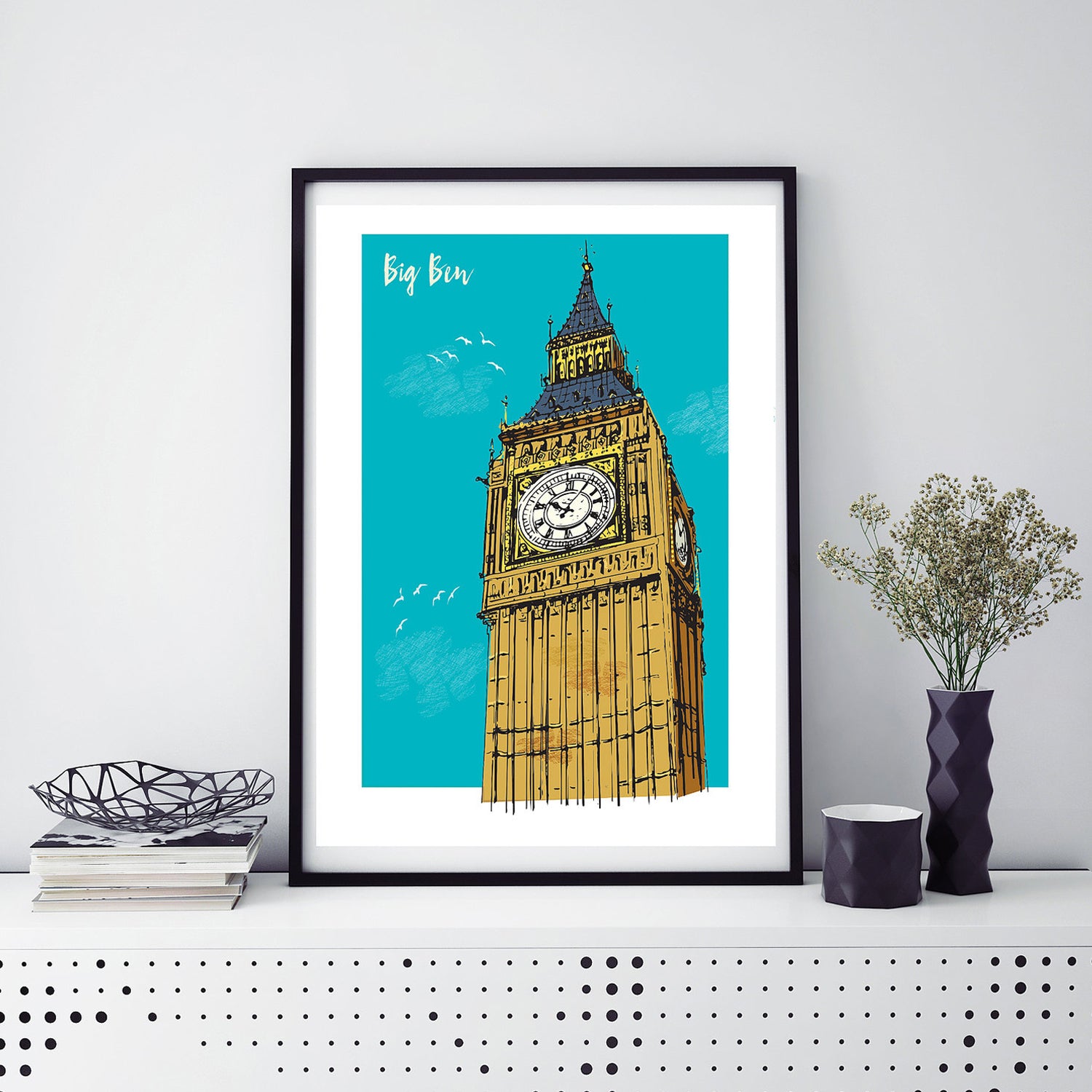 Rocket68 Big Ben A4 Print 2