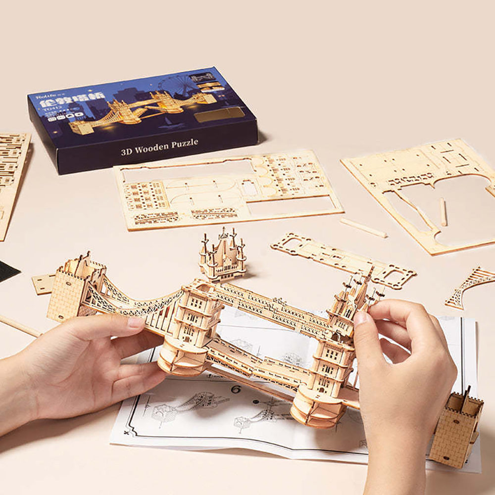 Tower Bridge 3D Wooden Puzzle by Rolife 2