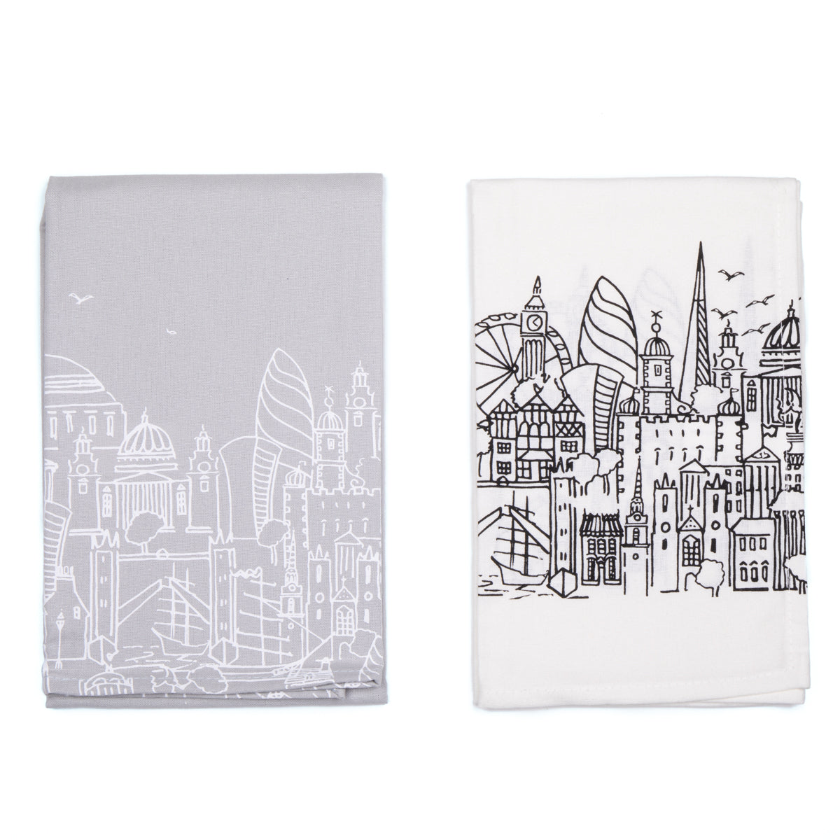 Sketch Double Tea Towel Set 1