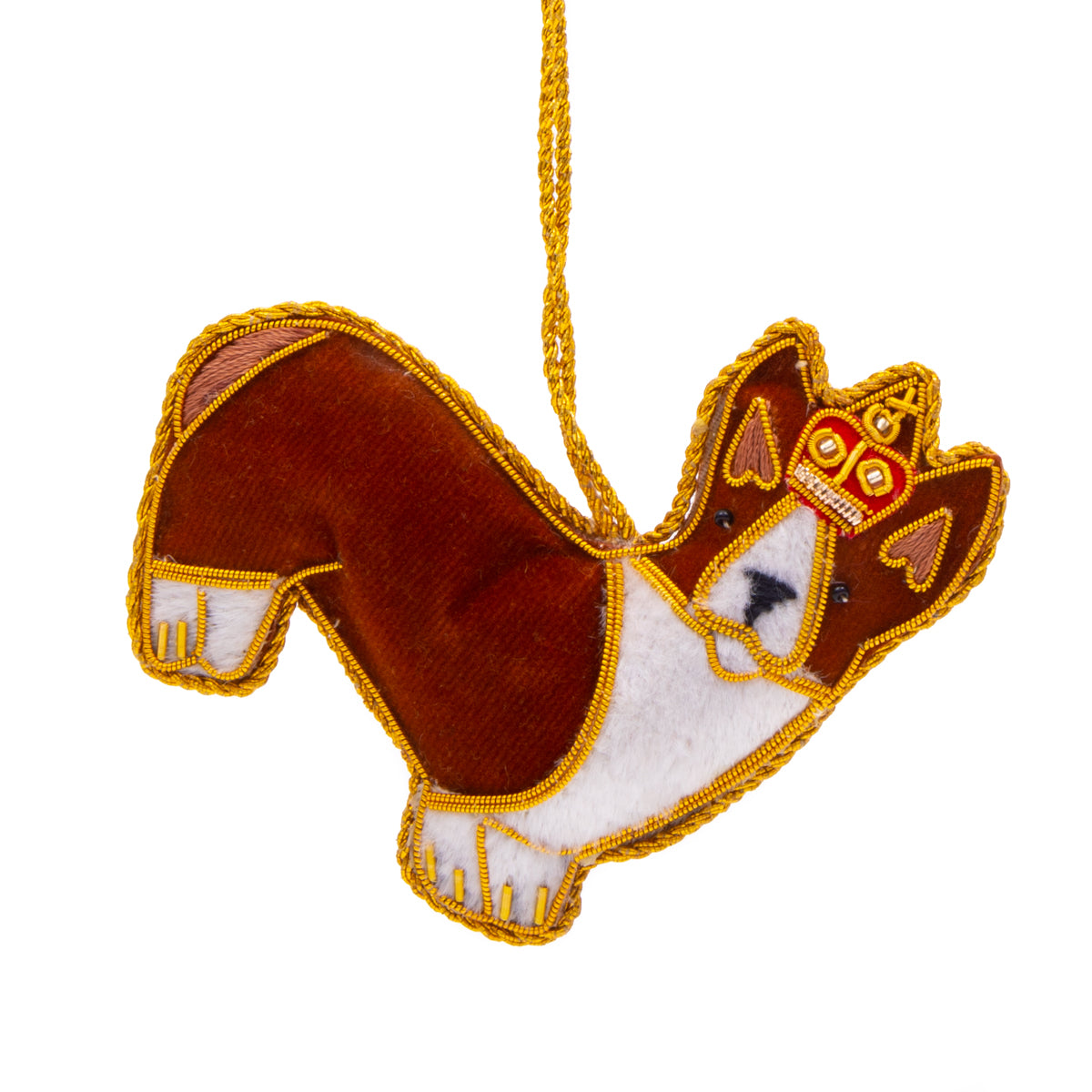 Standing Corgi Dog Christmas Decoration 1