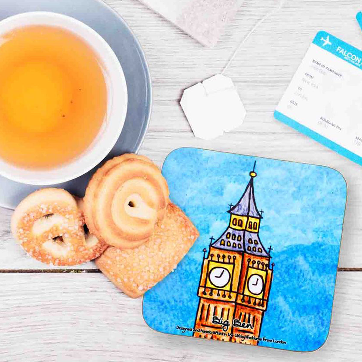 To Home From London Magnetic Coaster - Big Ben 2
