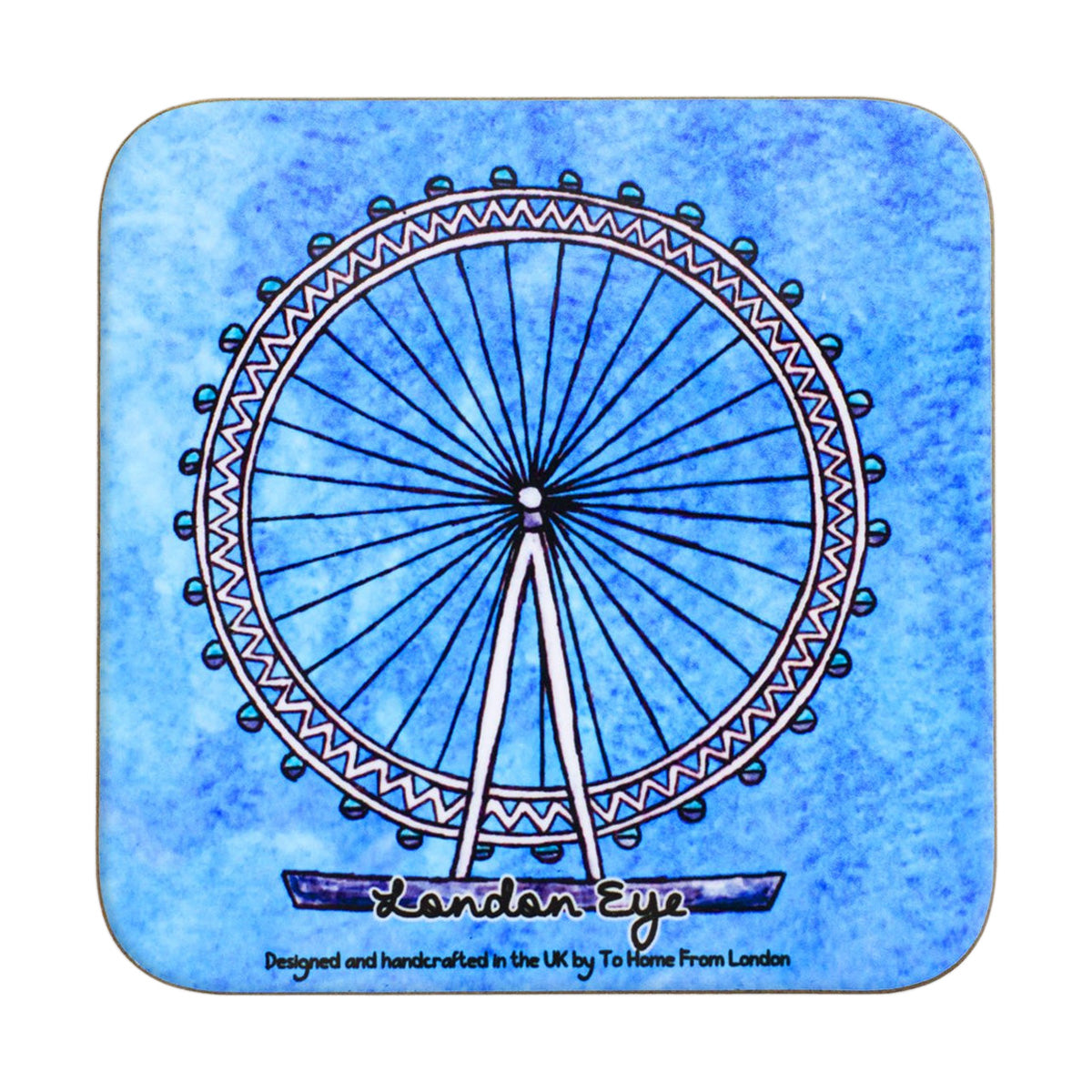 To Home From London Magnetic Coaster - London Eye 1