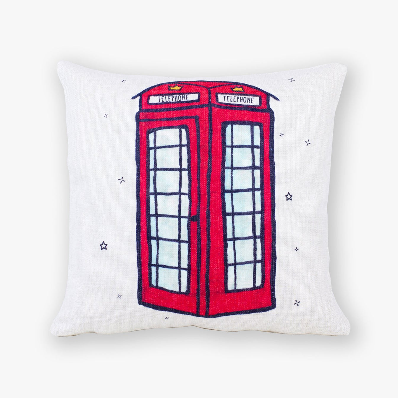To Home From London Telephone Box Cushion Cover 1