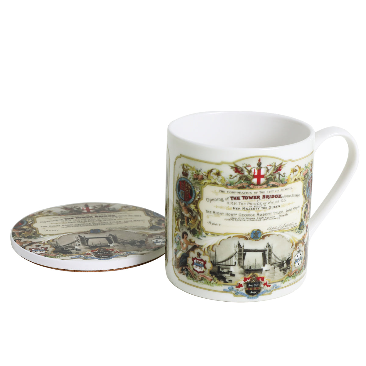 Tower Bridge Invitation Mug and Coaster