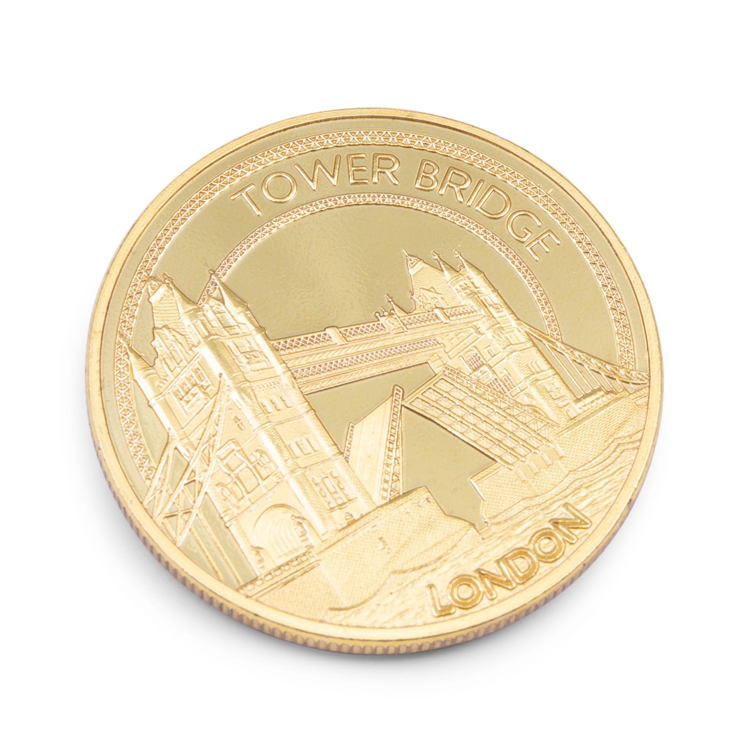 Tower Bridge Gold Medal Coin Fridge Magnet