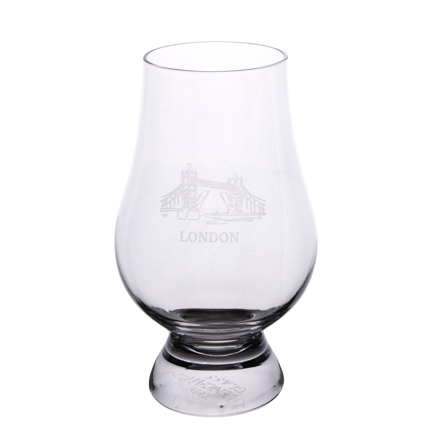 Tower Bridge Glencairn Whisky Glass white background