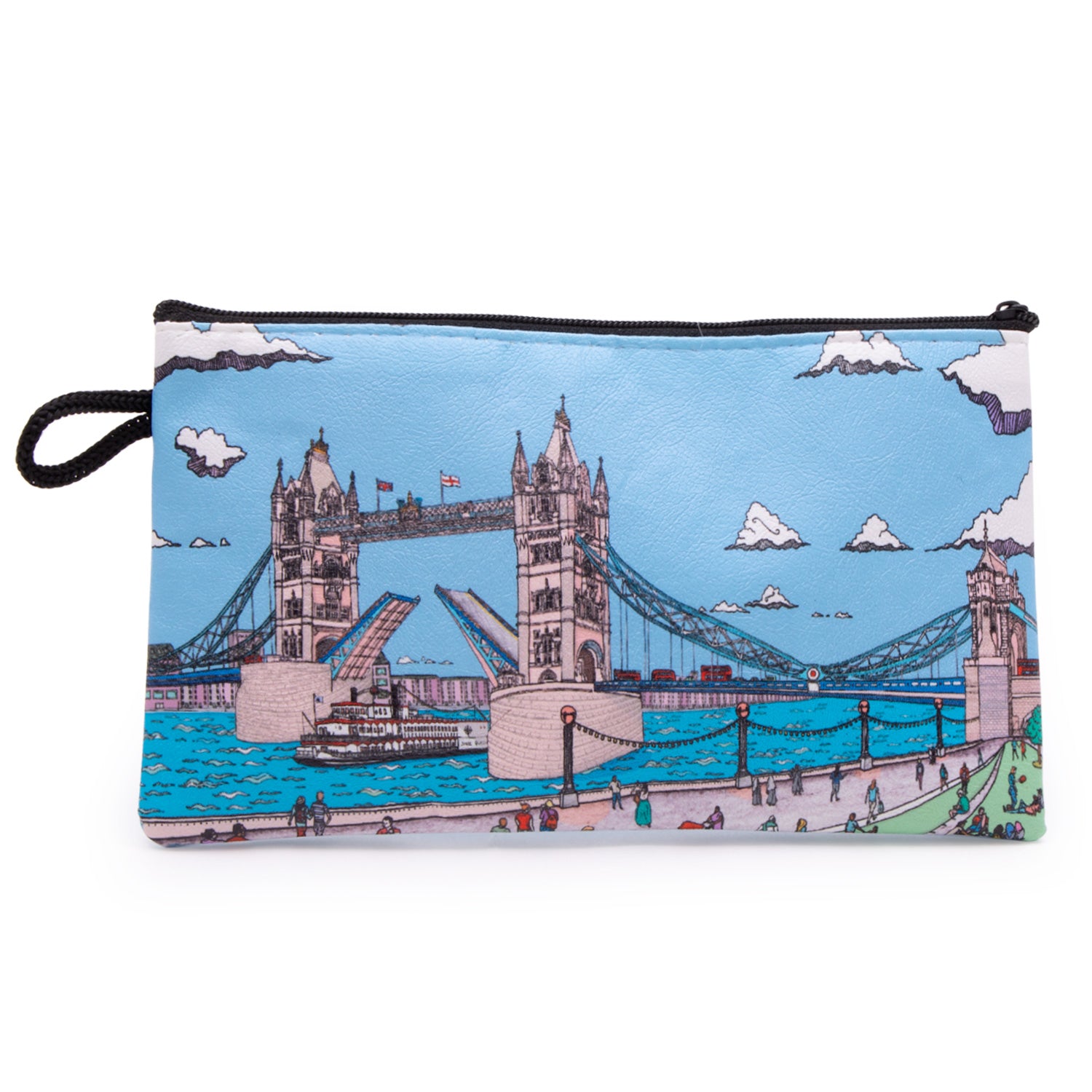 Tower Bridge Illustration Bamboo Pencil Case 1