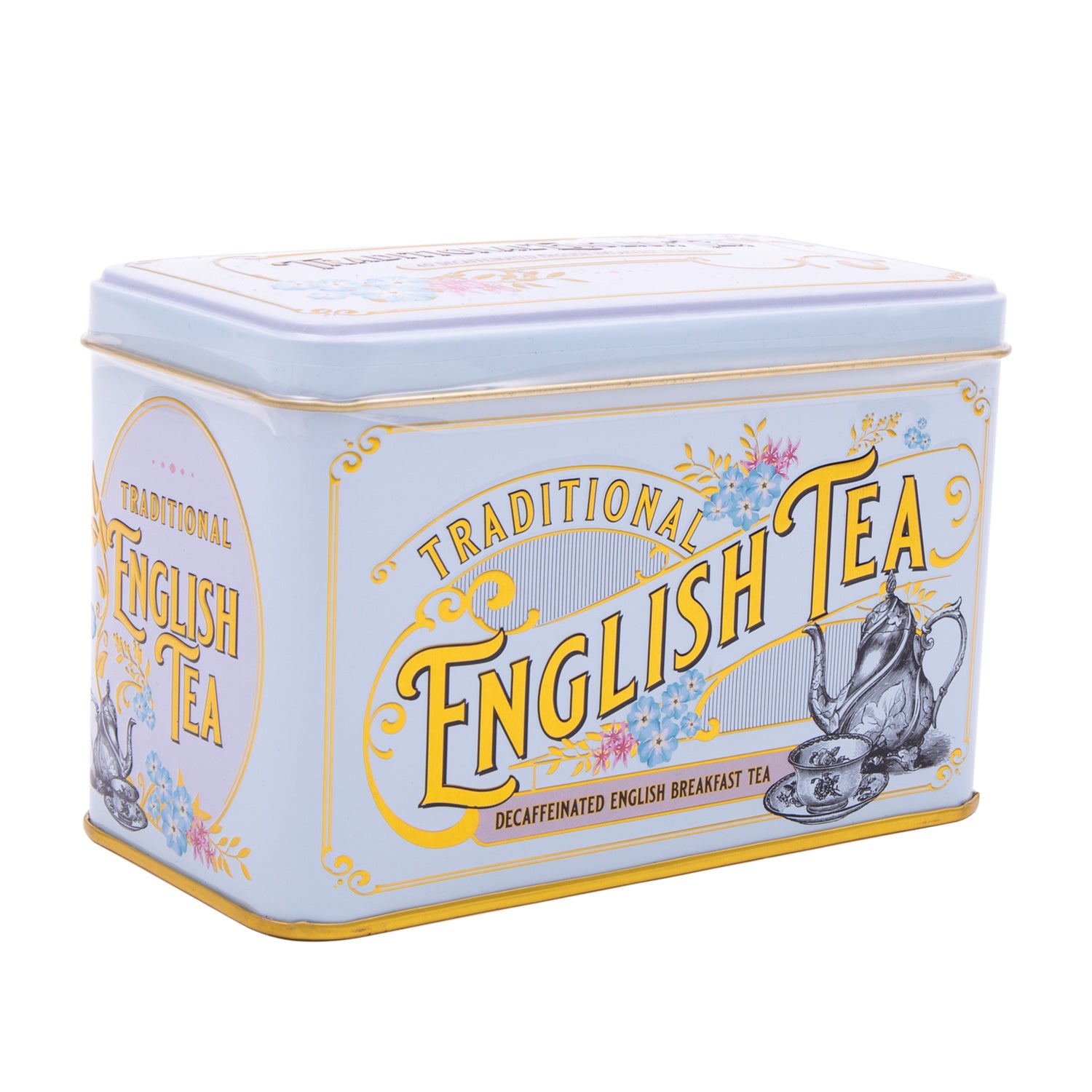New English Teas - Vintage Victorian Blue Tea Tin 1