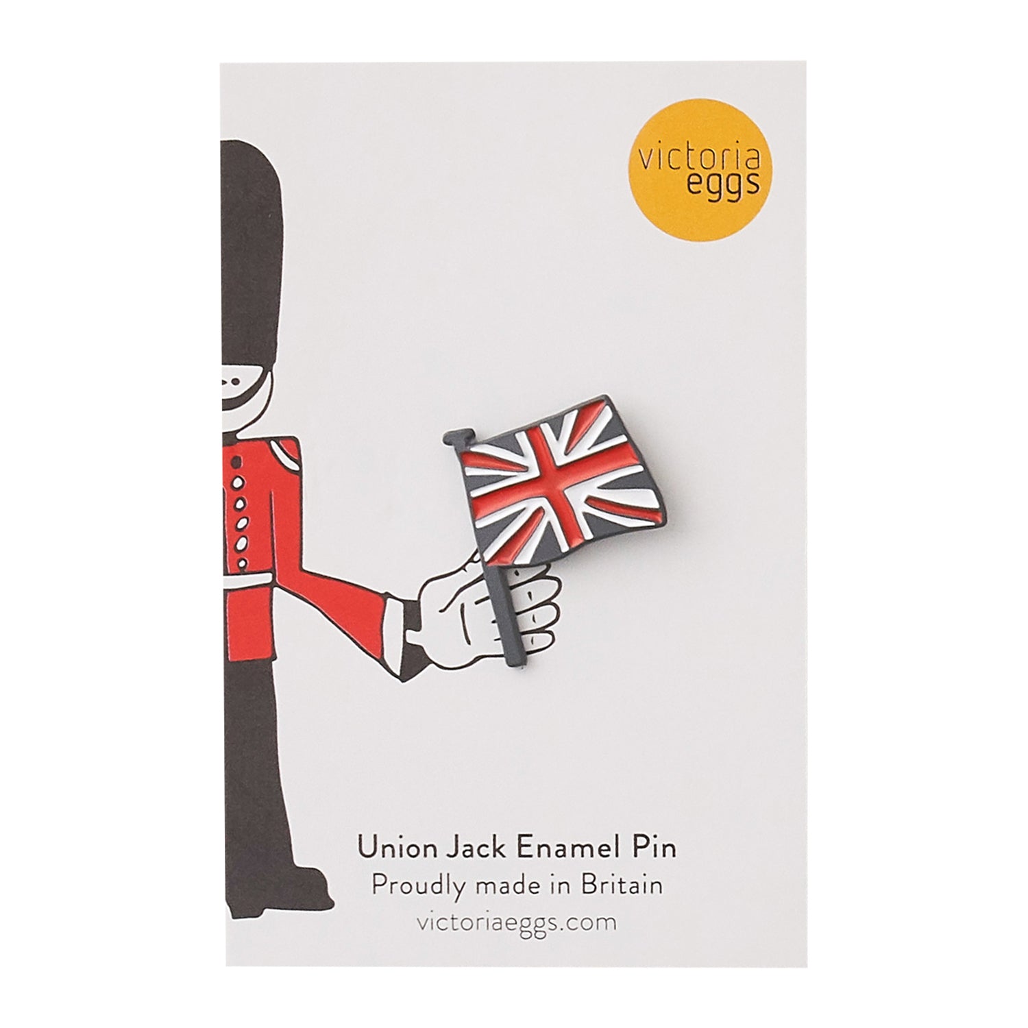 Union Jack Flag Enamel Pin Badge by Victoria Eggs 1