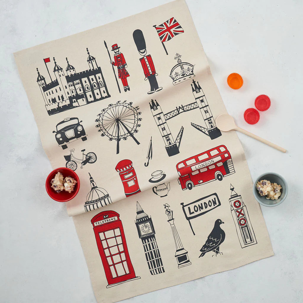 Big Smoke London Tea Towel by Victoria Eggs