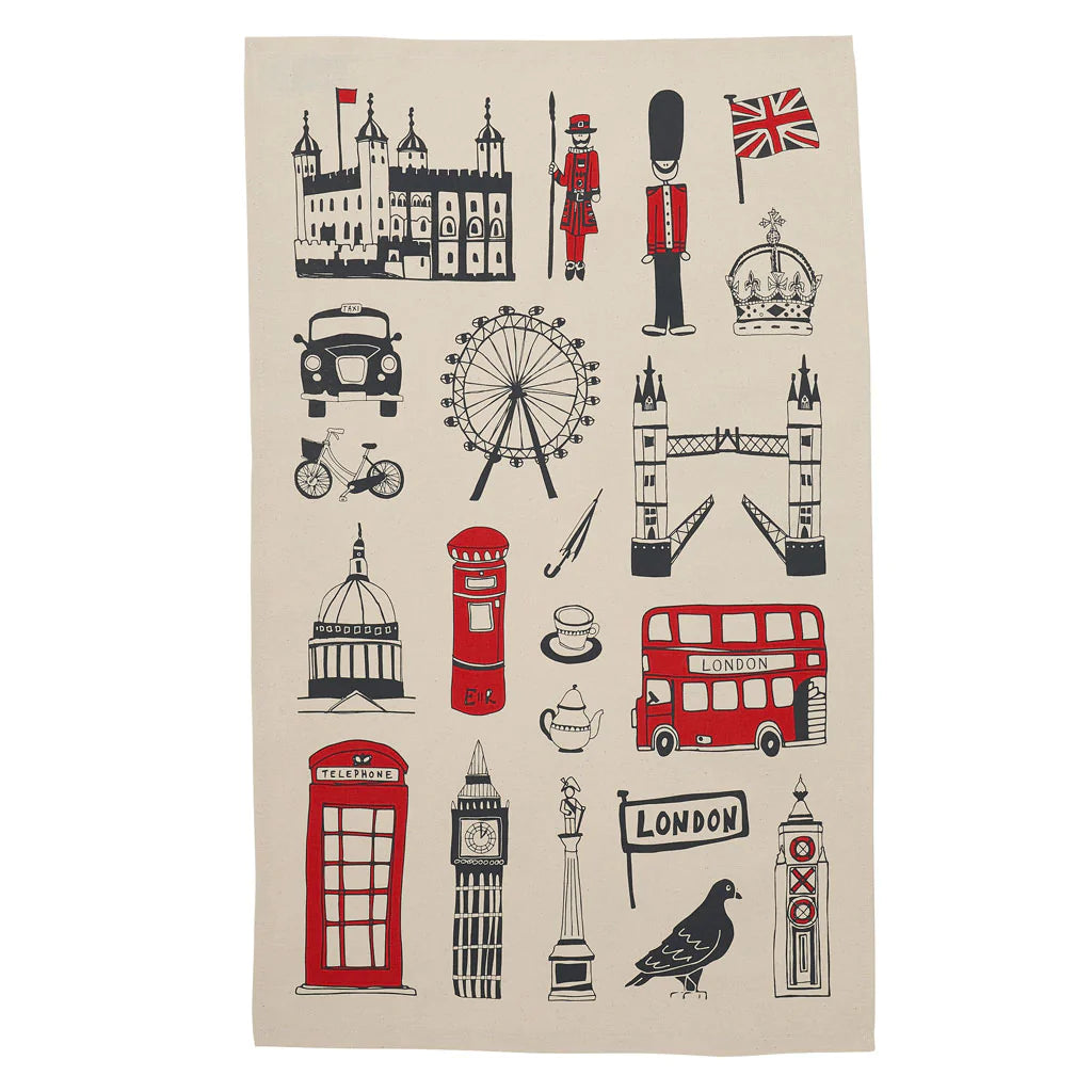 Big Smoke London Tea Towel by Victoria Eggs