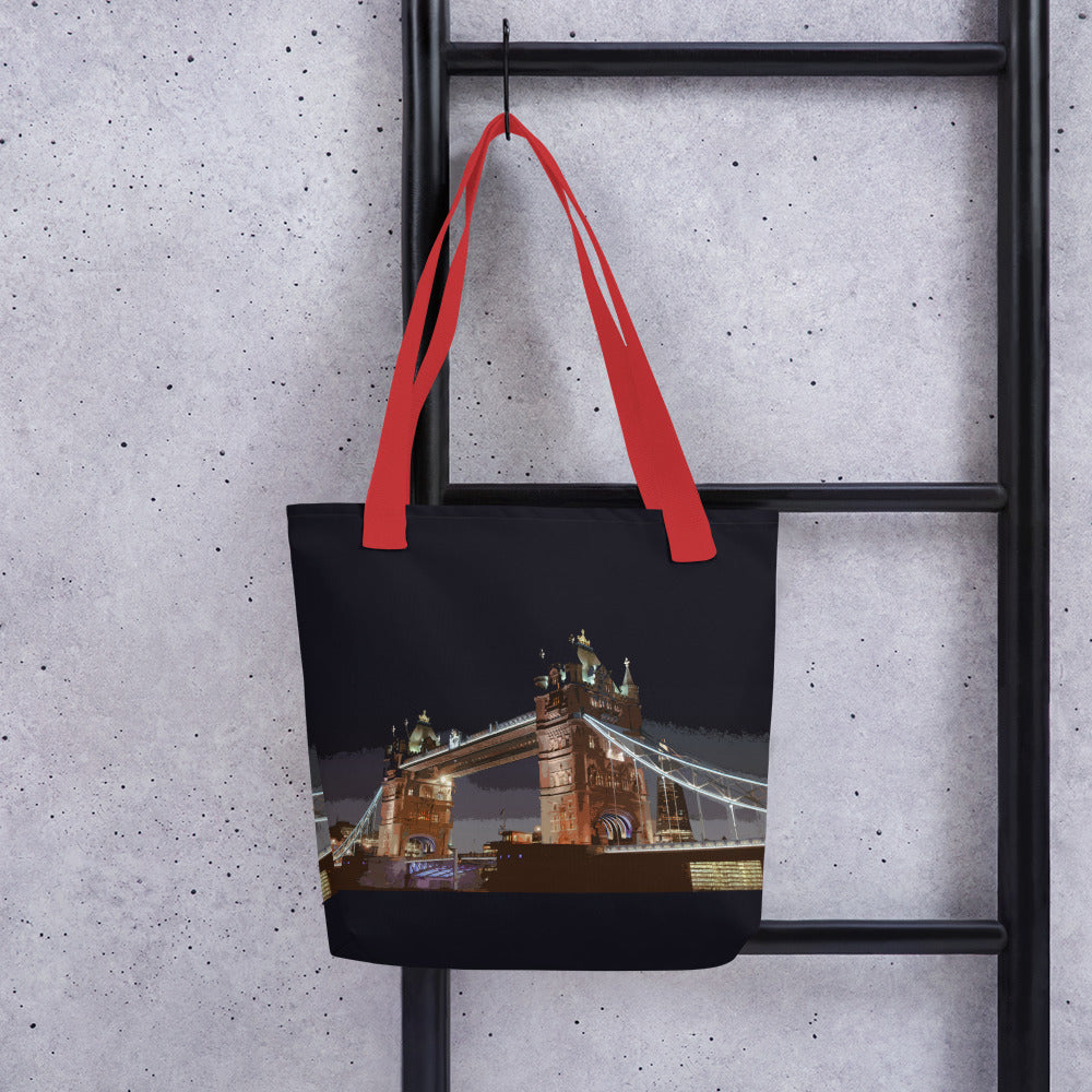 Tower Bridge at Night - All Over Print - Tote Bag